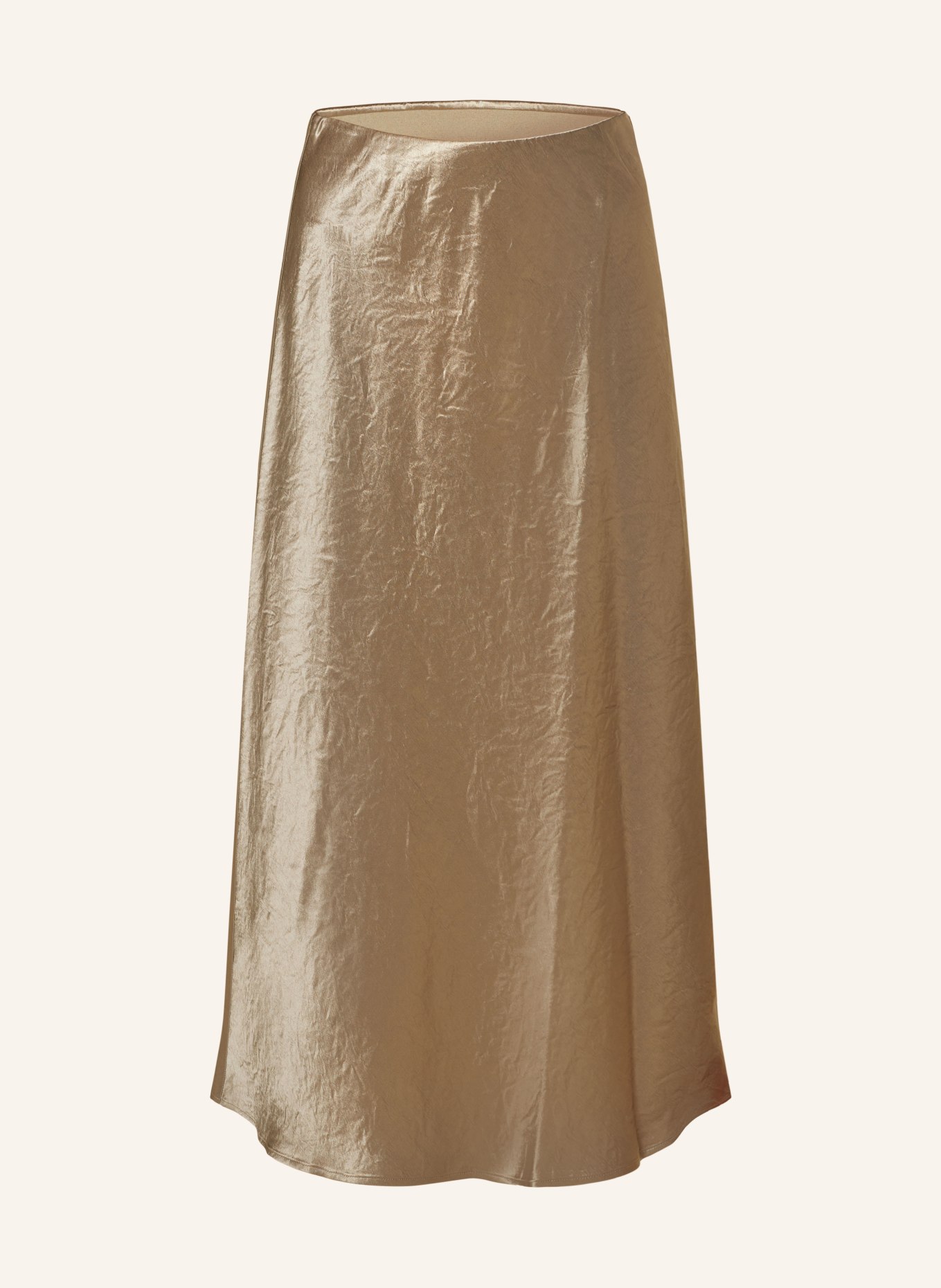 Max Mara LEISURE Satin skirt ALESSIO, Color: TAUPE (Image 1)