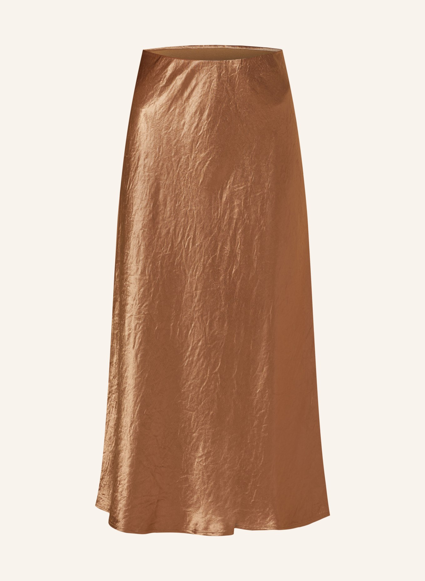 Max Mara LEISURE Satin skirt ALESSIO, Color: BROWN (Image 1)