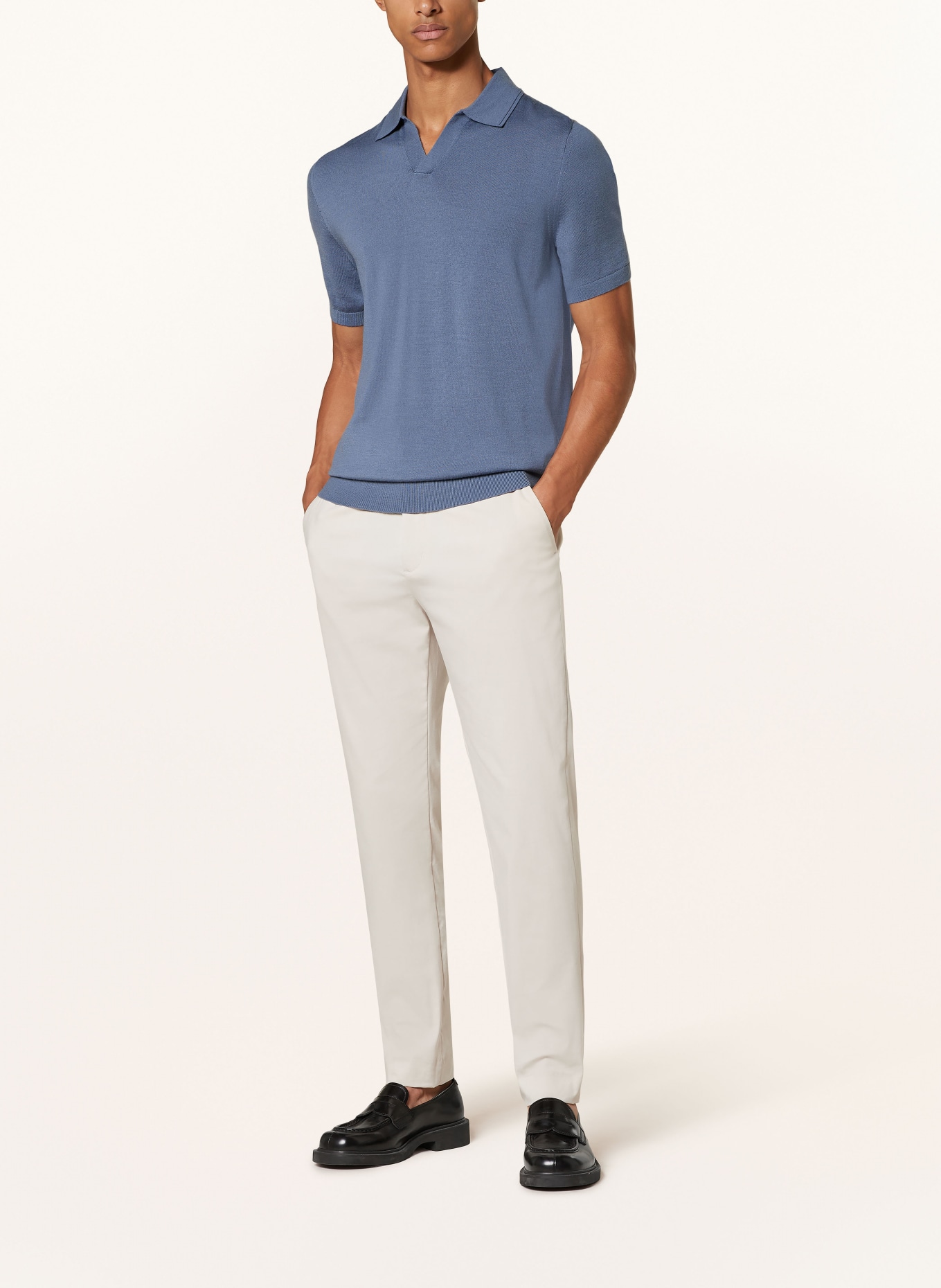 REISS Strick-Poloshirt DUCHIE, Farbe: BLAUGRAU (Bild 2)