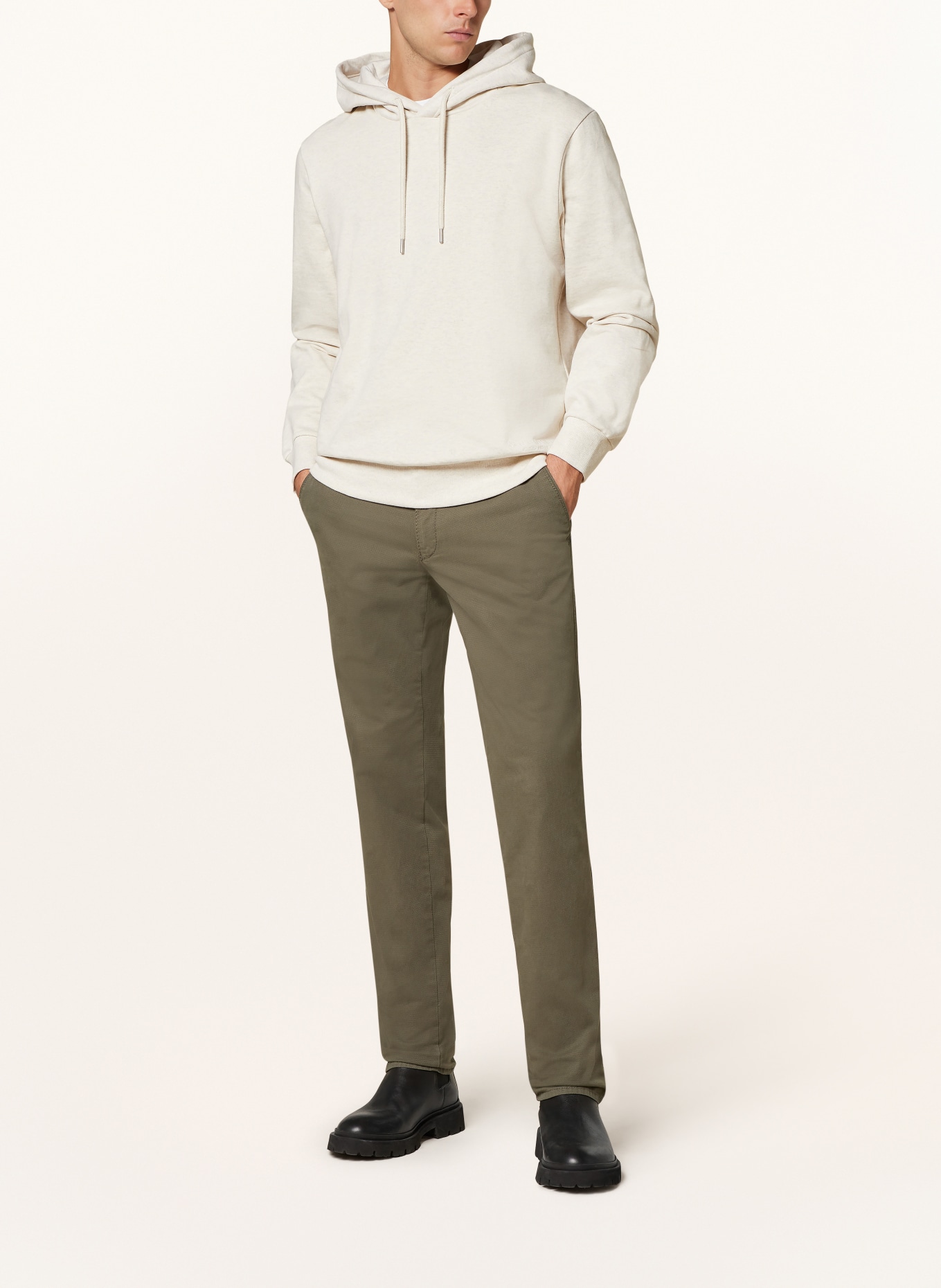 BRAX Chino FABIO IN Modern Fit, Farbe: 33 OLIVE (Bild 2)