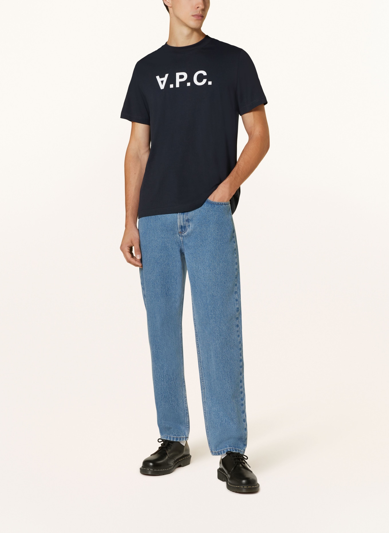 A.P.C. T-shirt Standard Grand VPC, Color: DARK BLUE (Image 2)