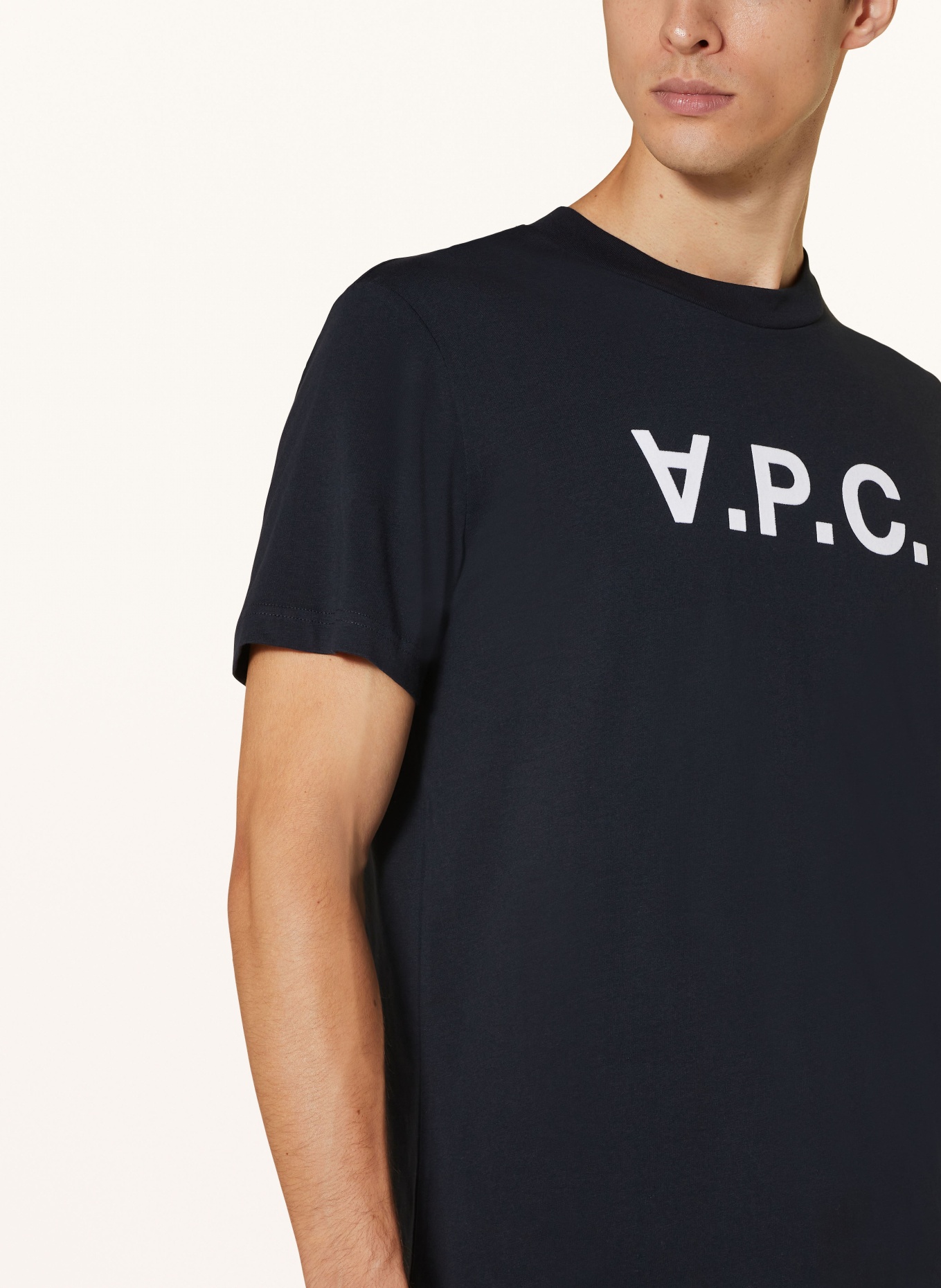 A.P.C. T-shirt Standard Grand VPC, Color: DARK BLUE (Image 4)