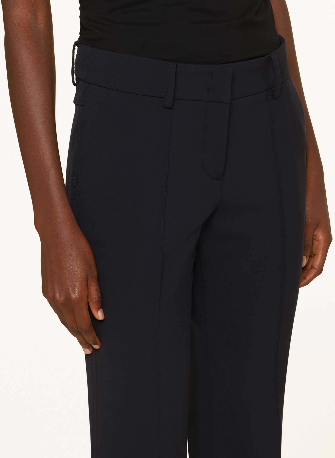 CAMBIO Bootcut-Hose FARAH: DUNKELBLAU