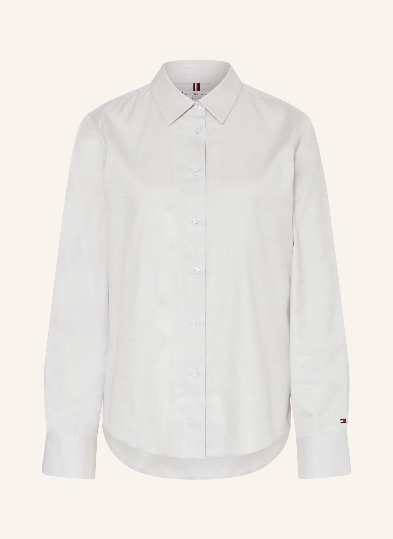 TOMMY HILFIGER Shirt blouse: LIGHT GRAY