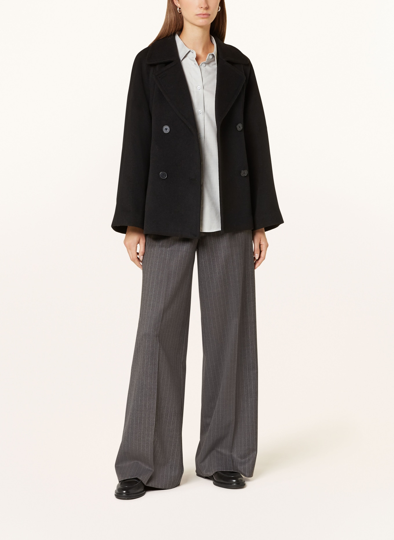 TOMMY HILFIGER Shirt blouse: LIGHT GRAY