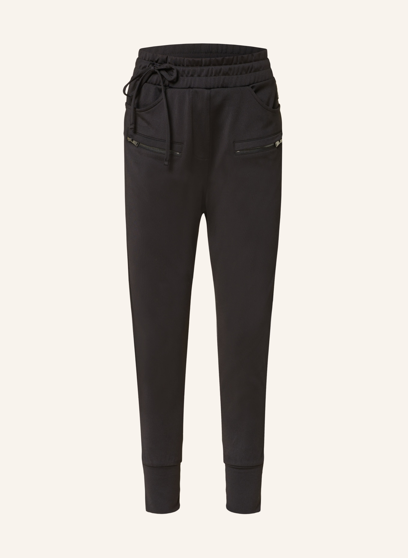Black jogger style trousers clearance
