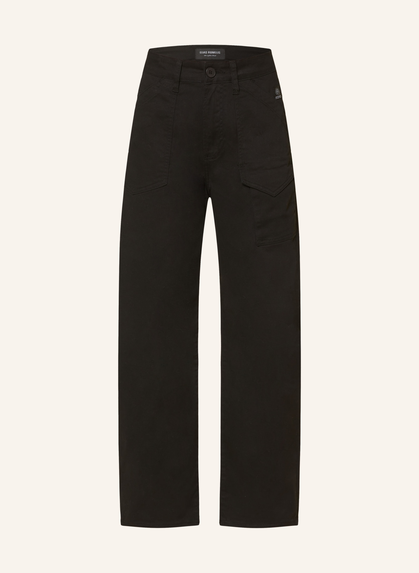 ELIAS RUMELIS 7/8 trousers ERRAISSA, Color: BLACK (Image 1)