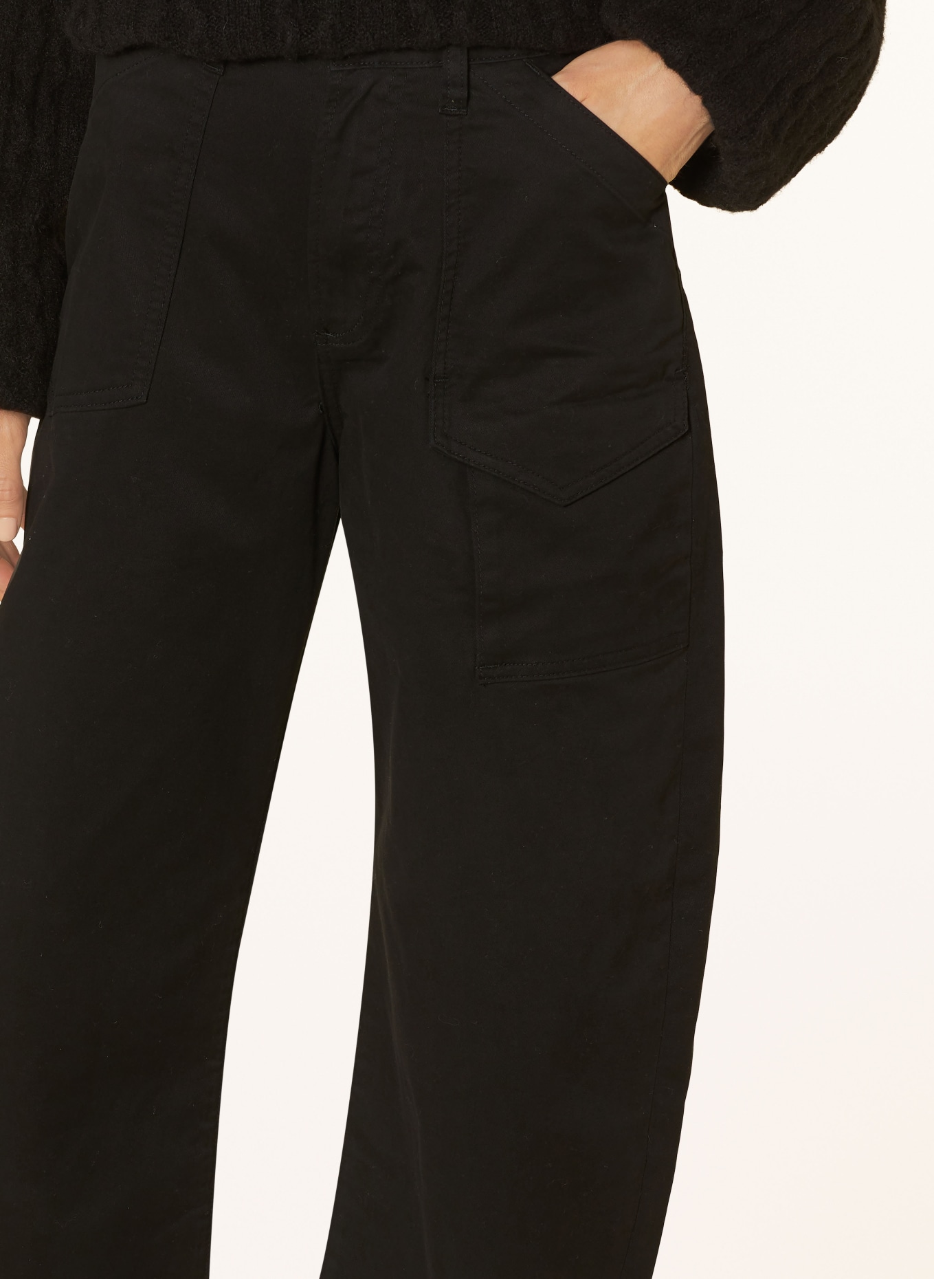 ELIAS RUMELIS 7/8 trousers ERRAISSA, Color: BLACK (Image 5)