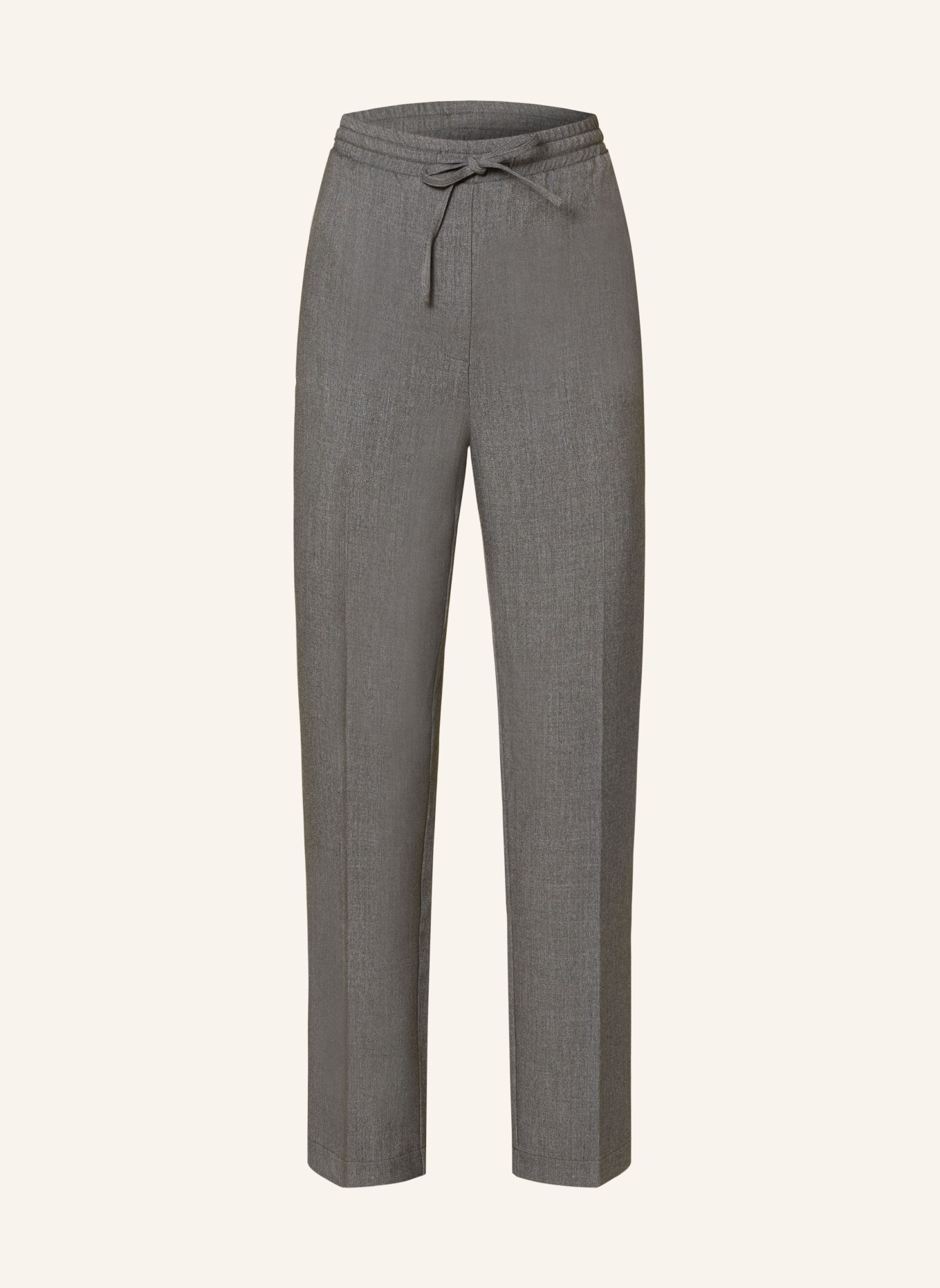 ELIAS RUMELIS pants asymmetric ERALARA in jogger style: GRAY