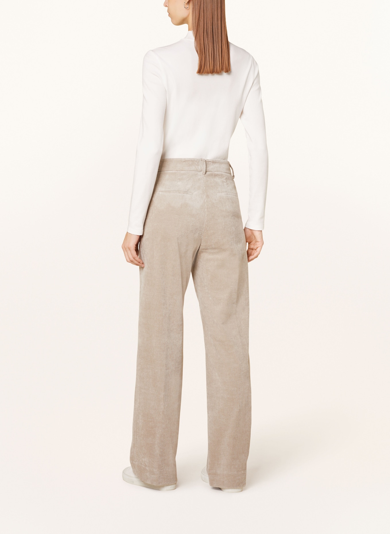 ANTONELLI firenze Corduroy trousers PRUNELLI, Color: TAUPE (Image 3)