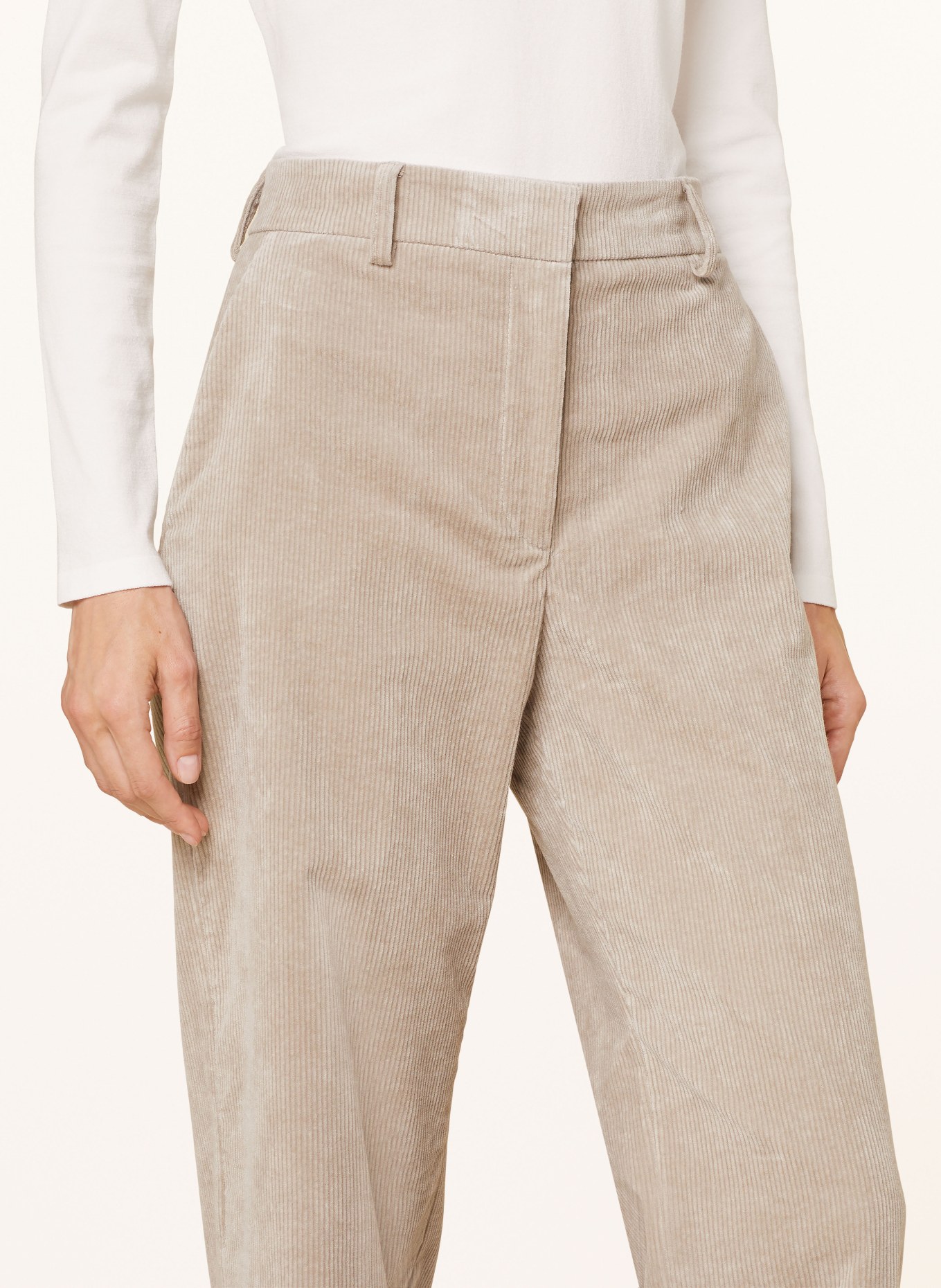 ANTONELLI firenze Corduroy trousers PRUNELLI, Color: TAUPE (Image 5)