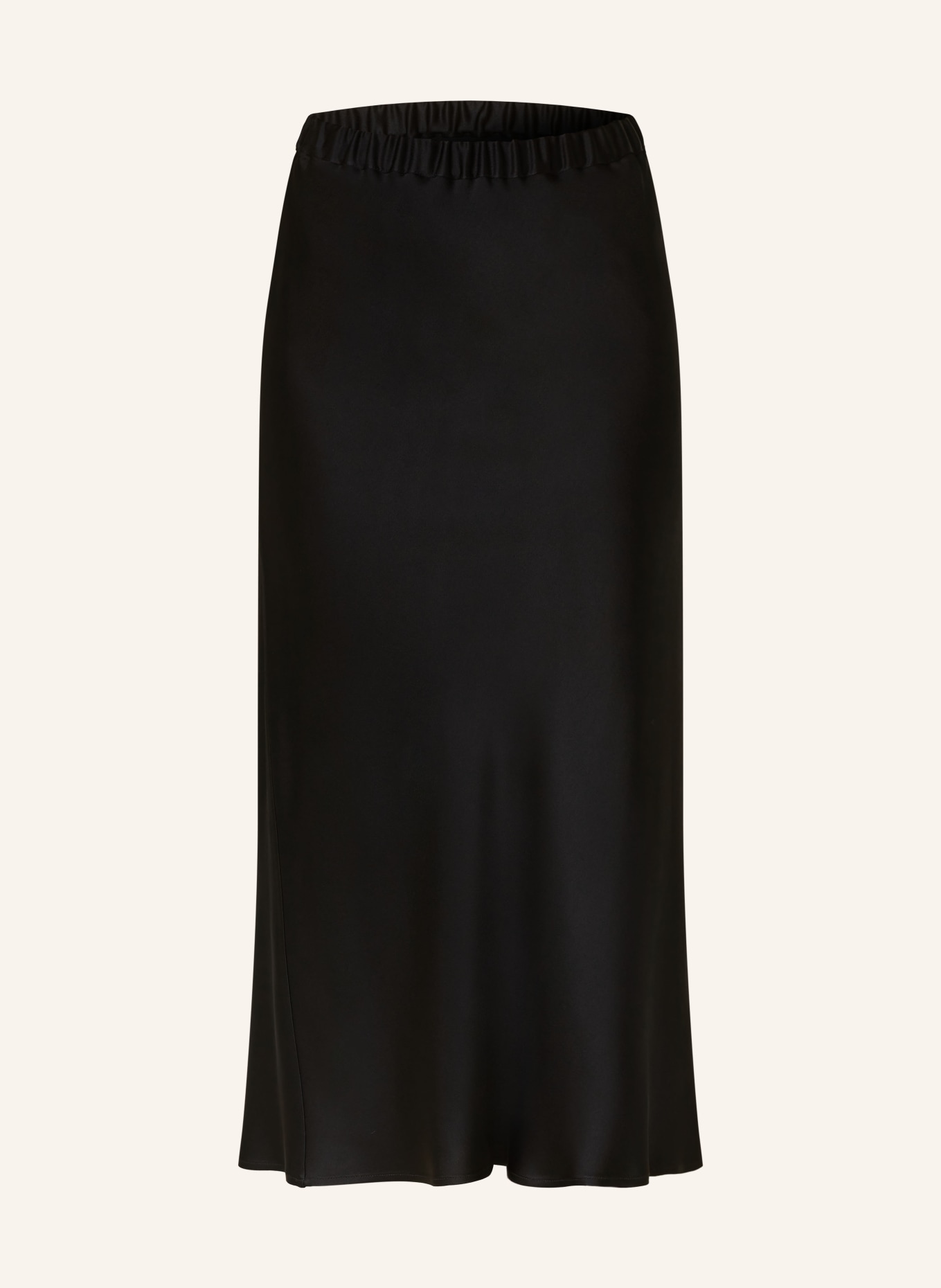 ANTONELLI firenze Satin skirt ORINOCO, Color: BLACK (Image 1)