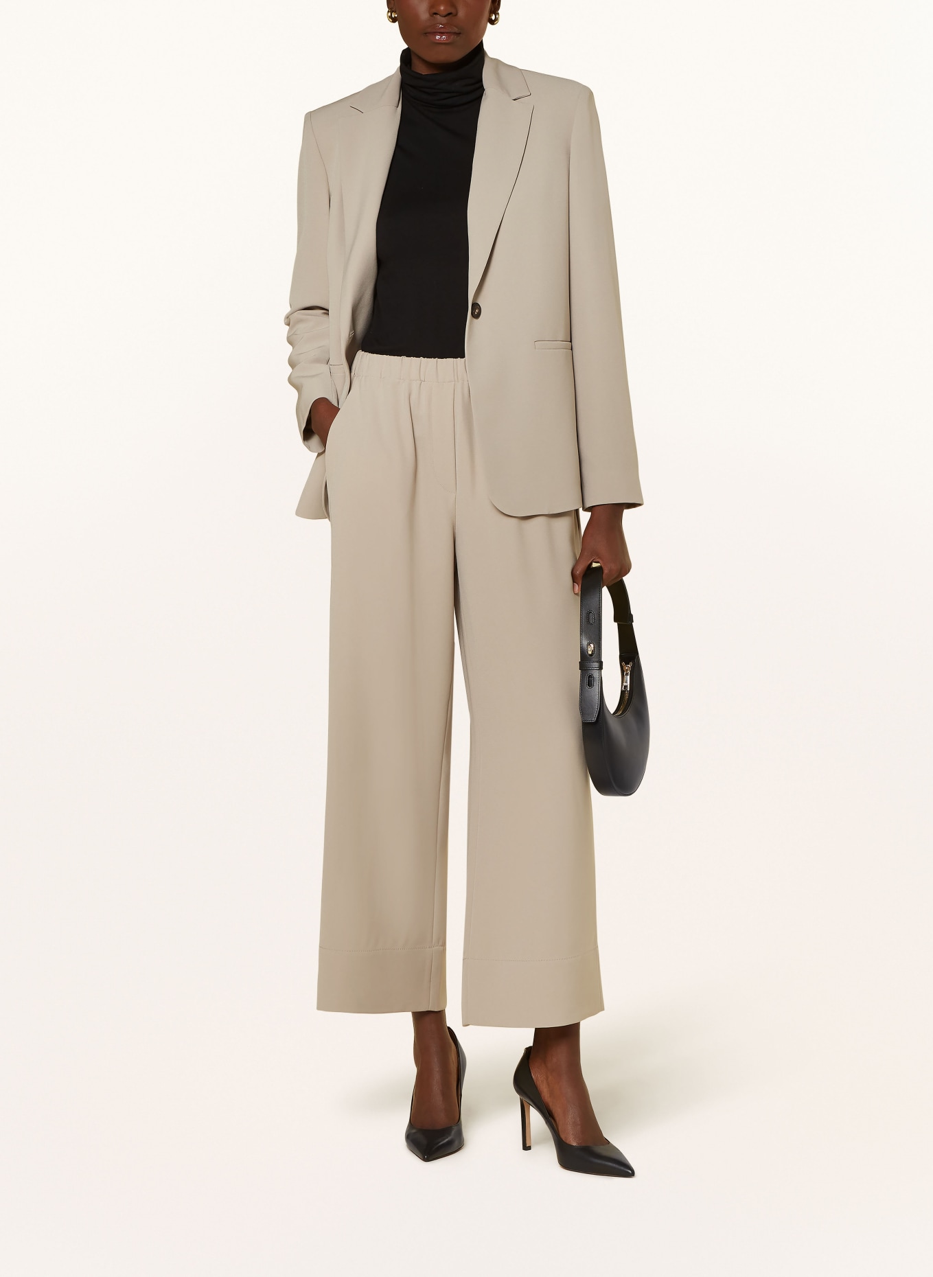 ANTONELLI firenze Wide leg trousers SULLIVAN, Color: CREAM (Image 2)