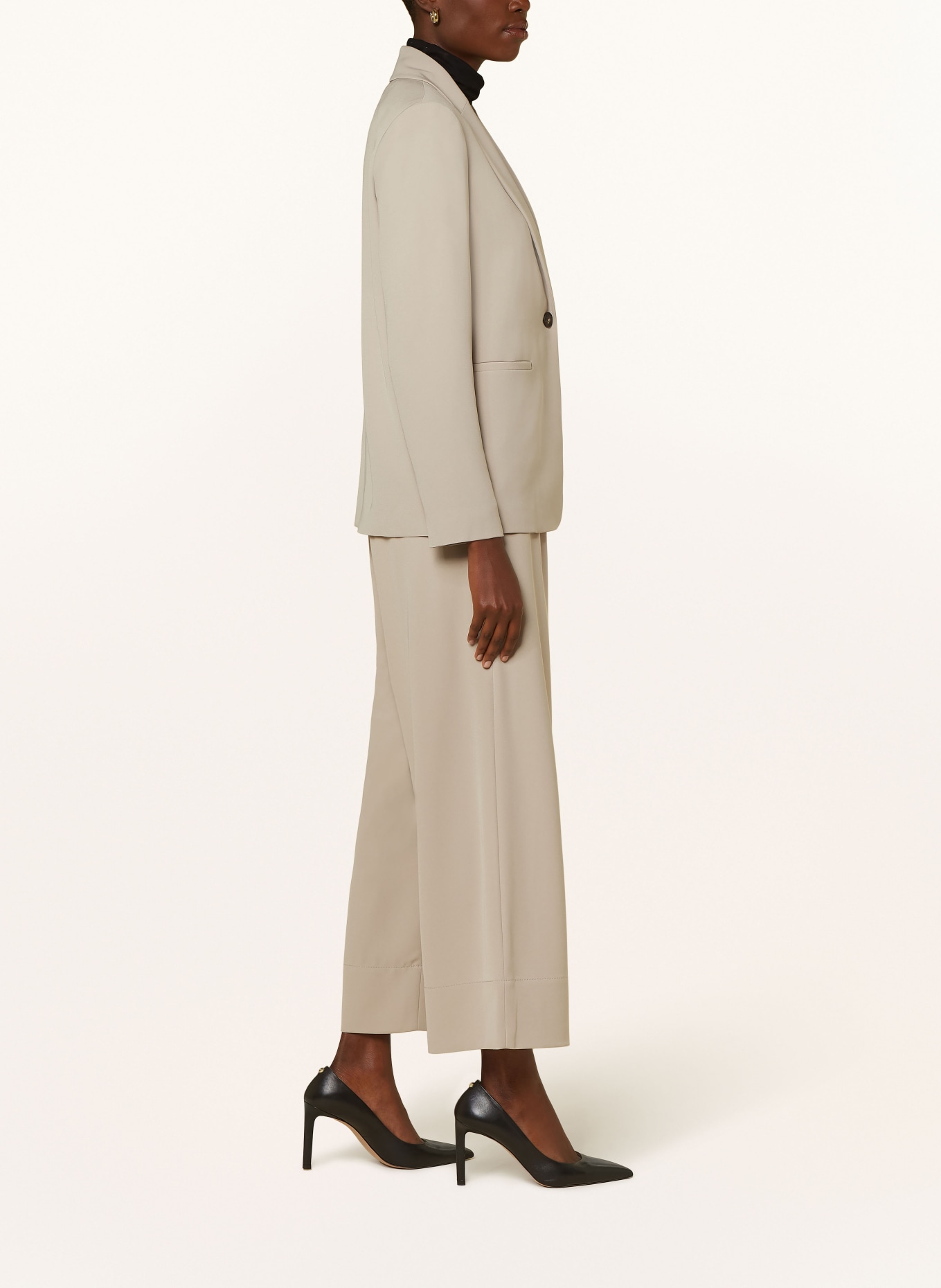 ANTONELLI firenze Wide leg trousers SULLIVAN, Color: CREAM (Image 4)