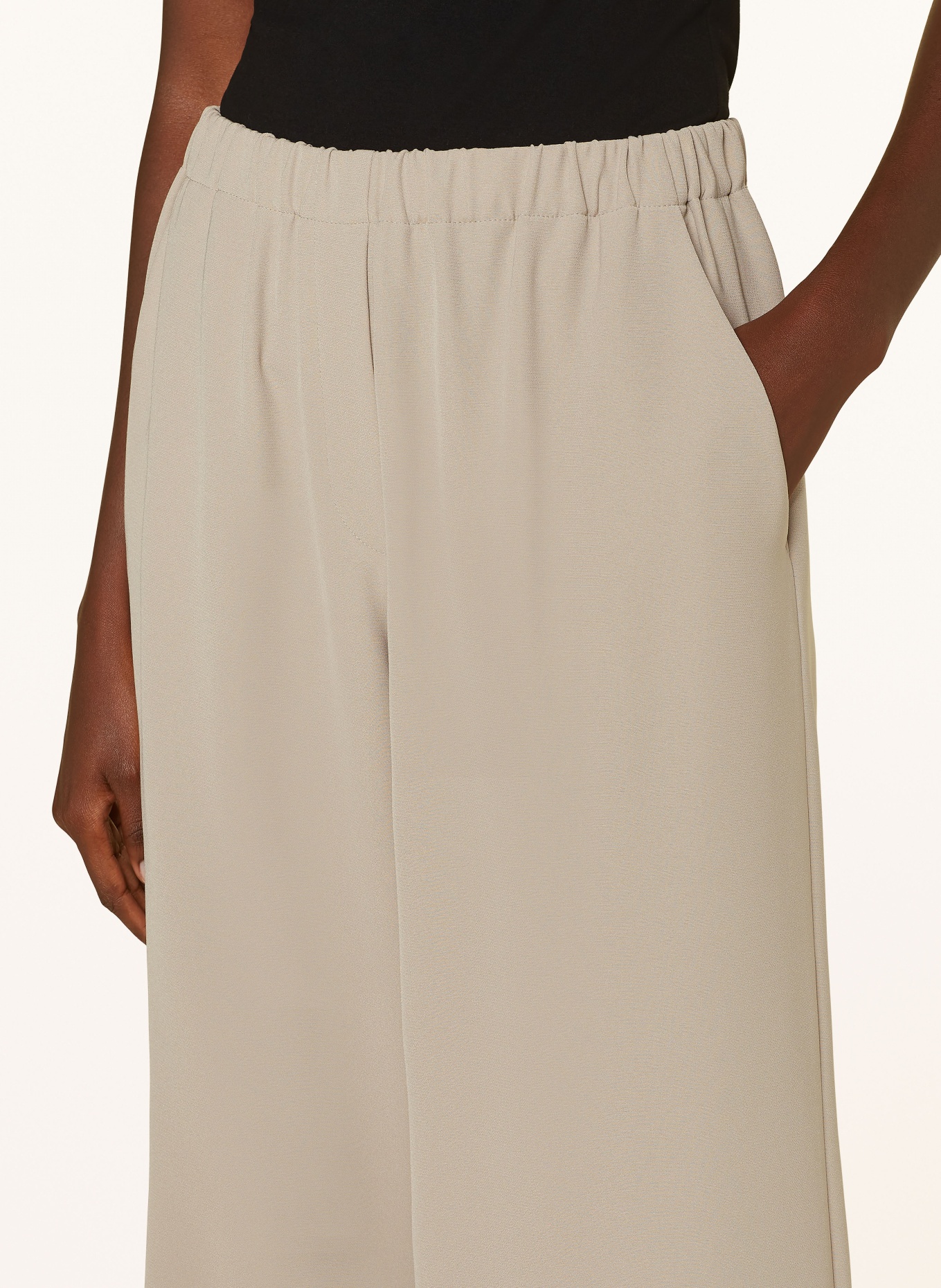 ANTONELLI firenze Wide leg trousers SULLIVAN, Color: CREAM (Image 5)