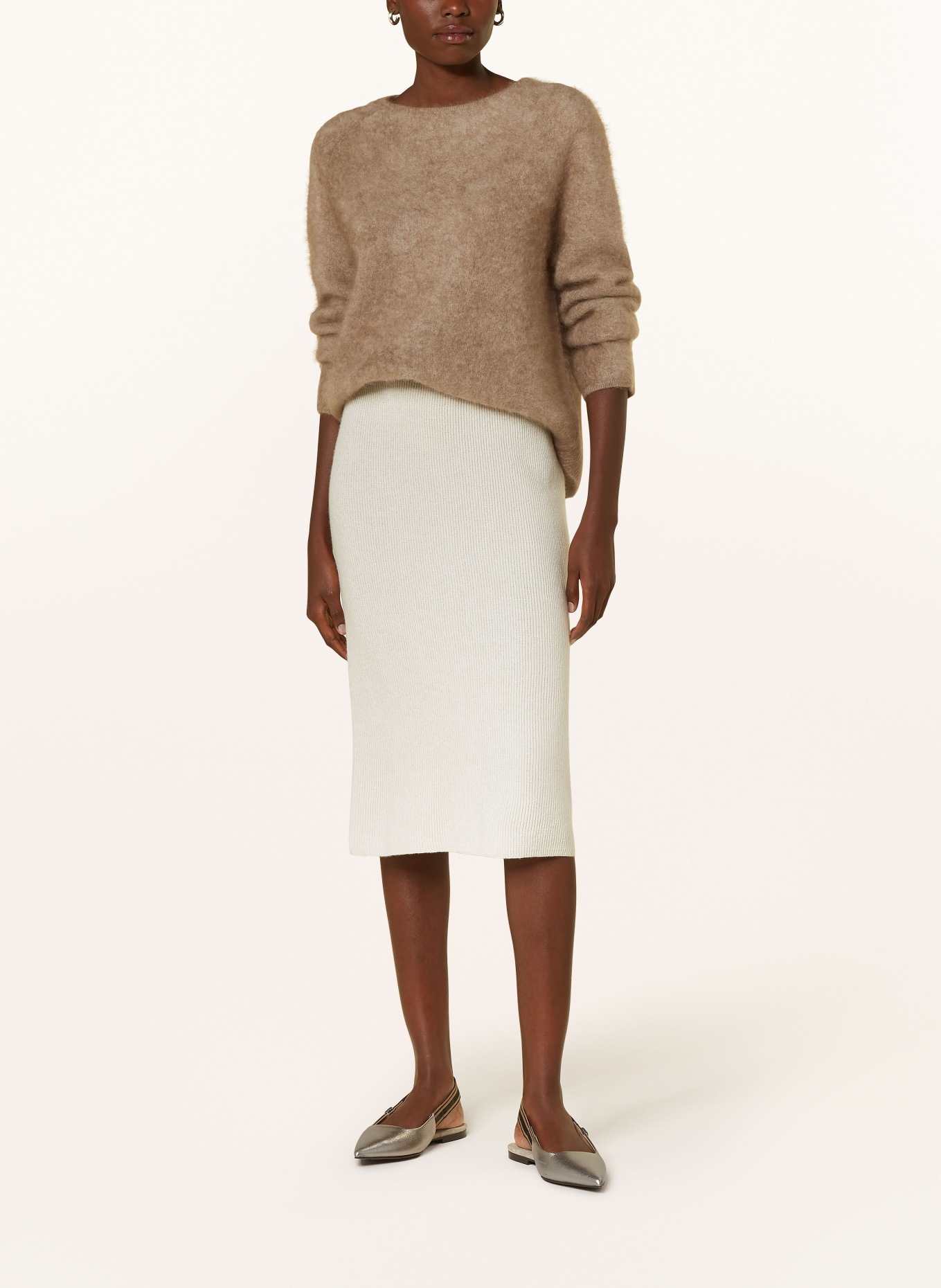 ANTONELLI firenze Knit skirt SIBILLA, Color: CREAM (Image 2)