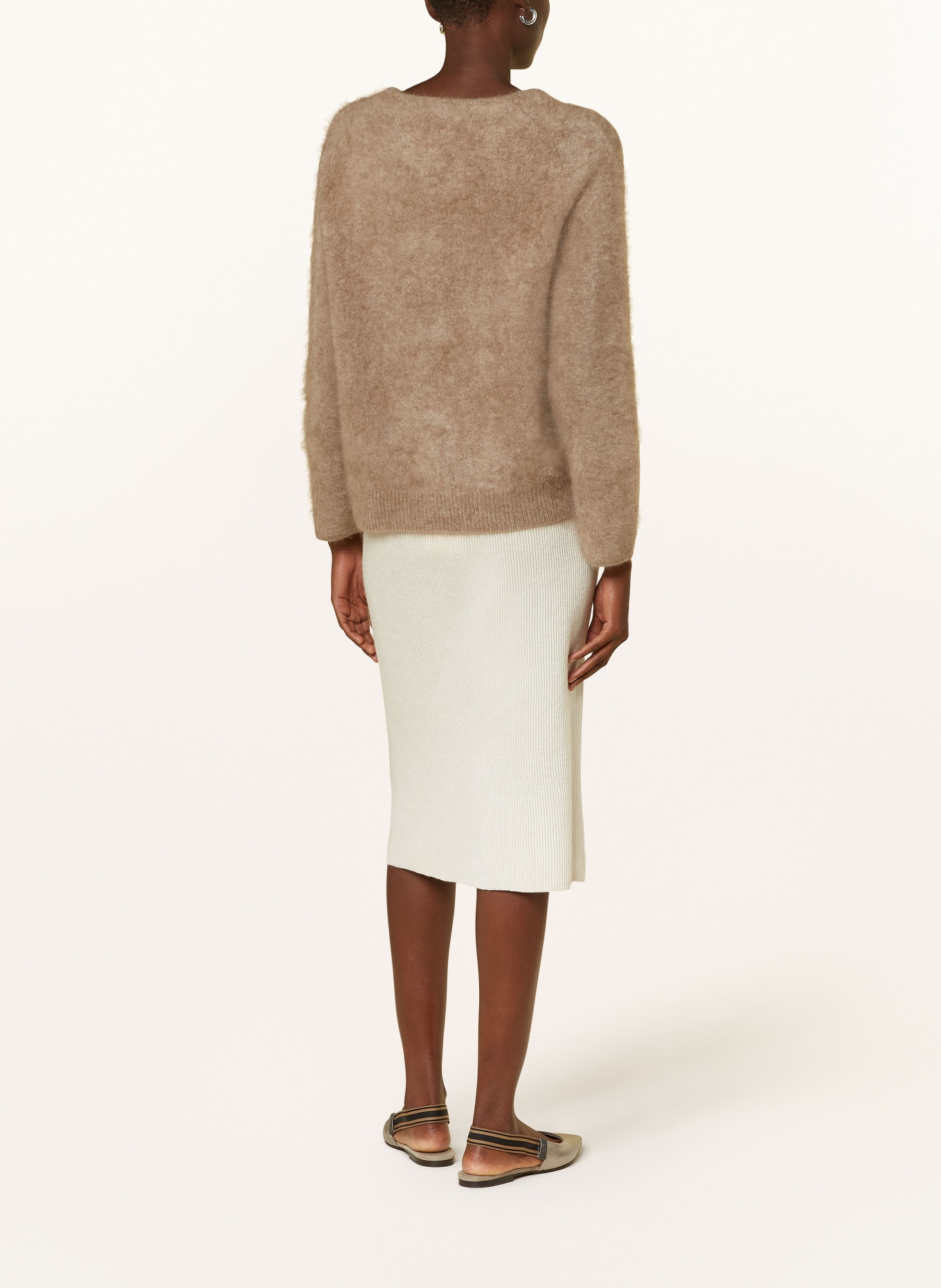 ANTONELLI firenze Knit skirt SIBILLA, Color: CREAM (Image 3)