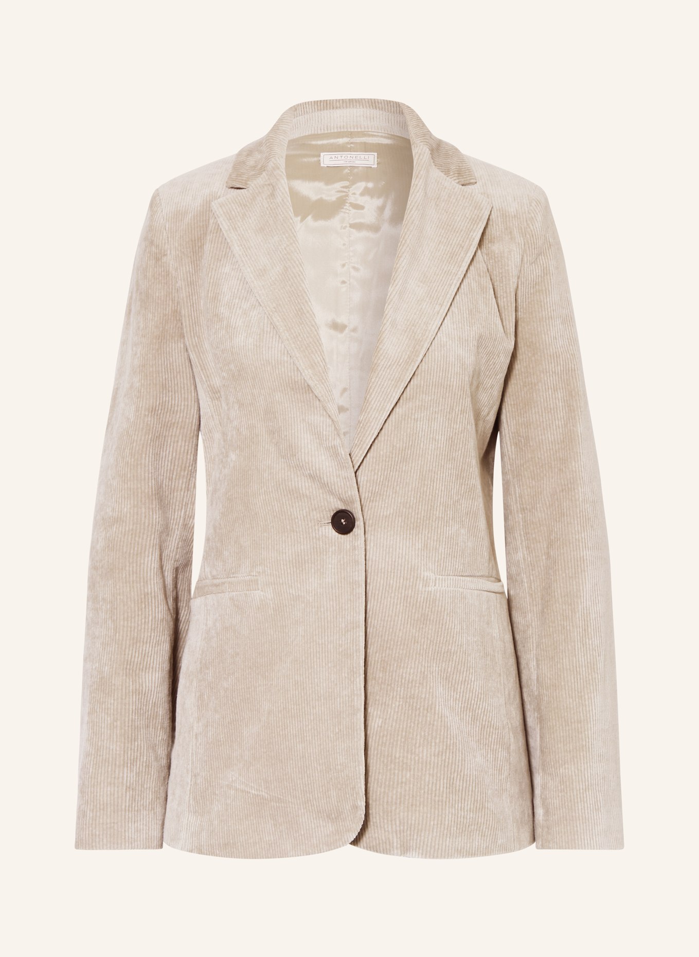 ANTONELLI firenze Corduroy blazer GENI, Color: TAUPE (Image 1)