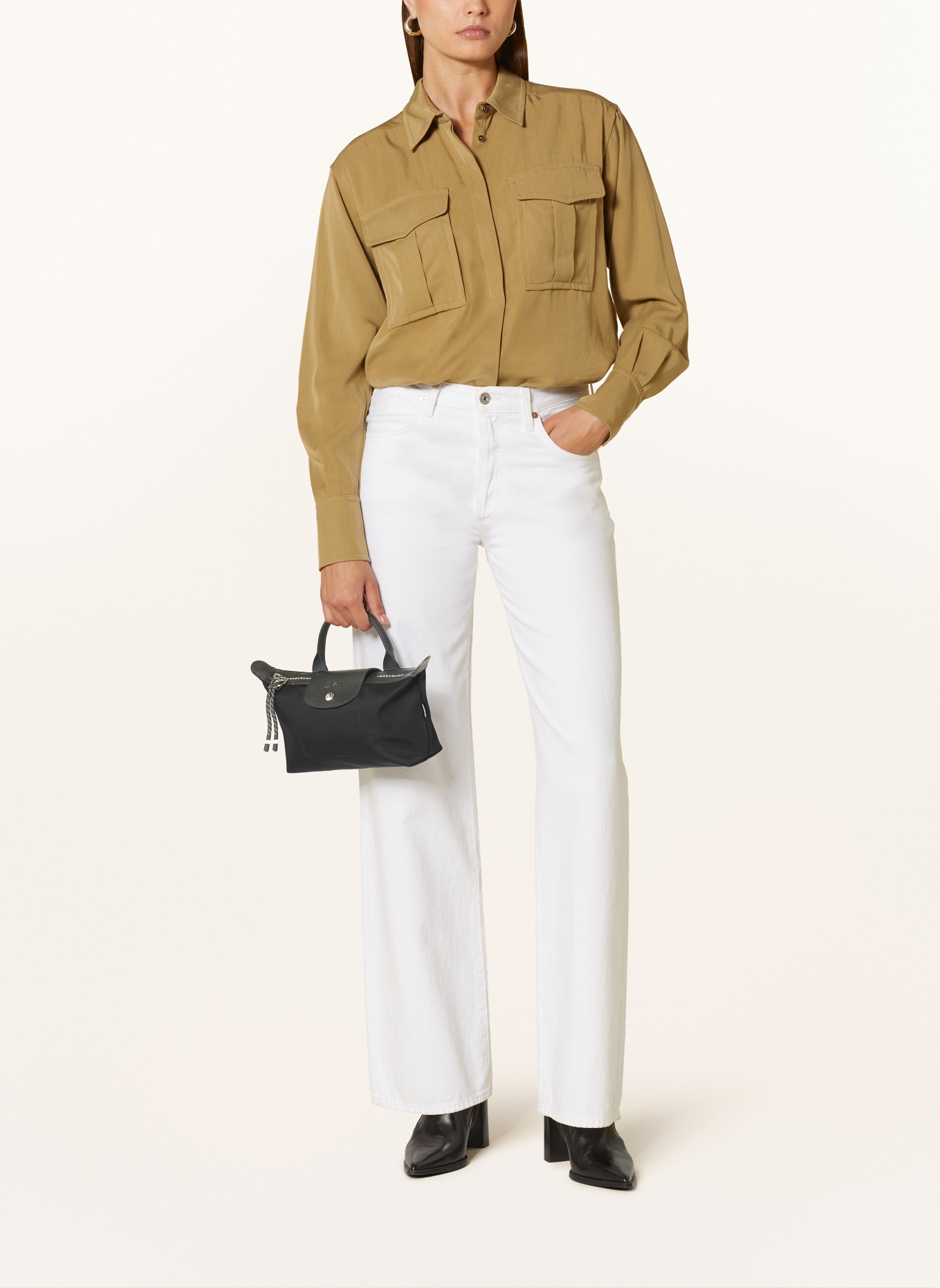 LONGCHAMP Handtasche POCHETTE POUCH M: SCHWARZ