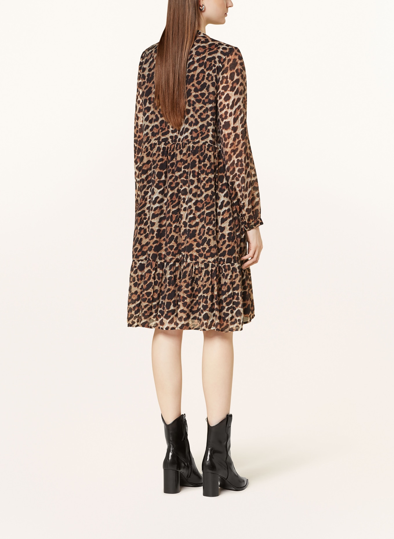 darling harbour Kleid: CREME / BRAUN / SCHWARZ