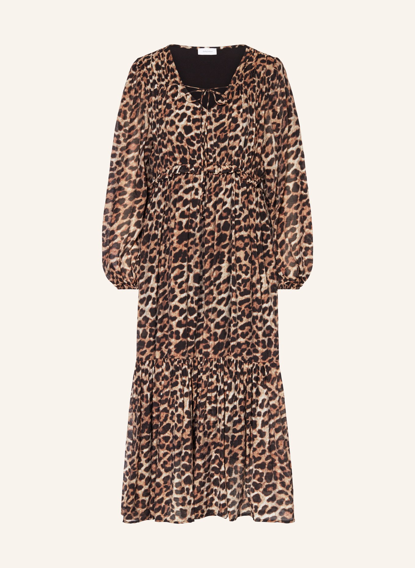 darling harbour Kleid: CREME / BRAUN / SCHWARZ