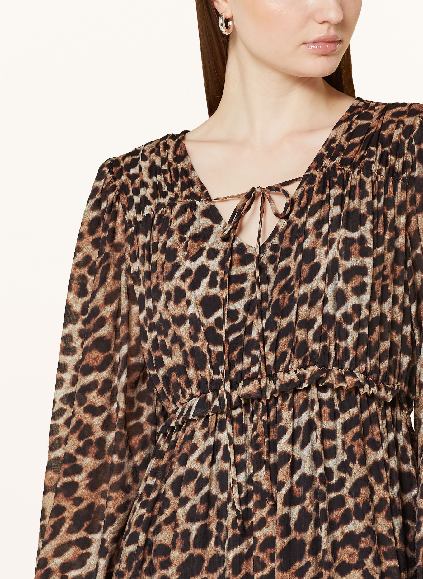 darling harbour Kleid: CREME / BRAUN / SCHWARZ