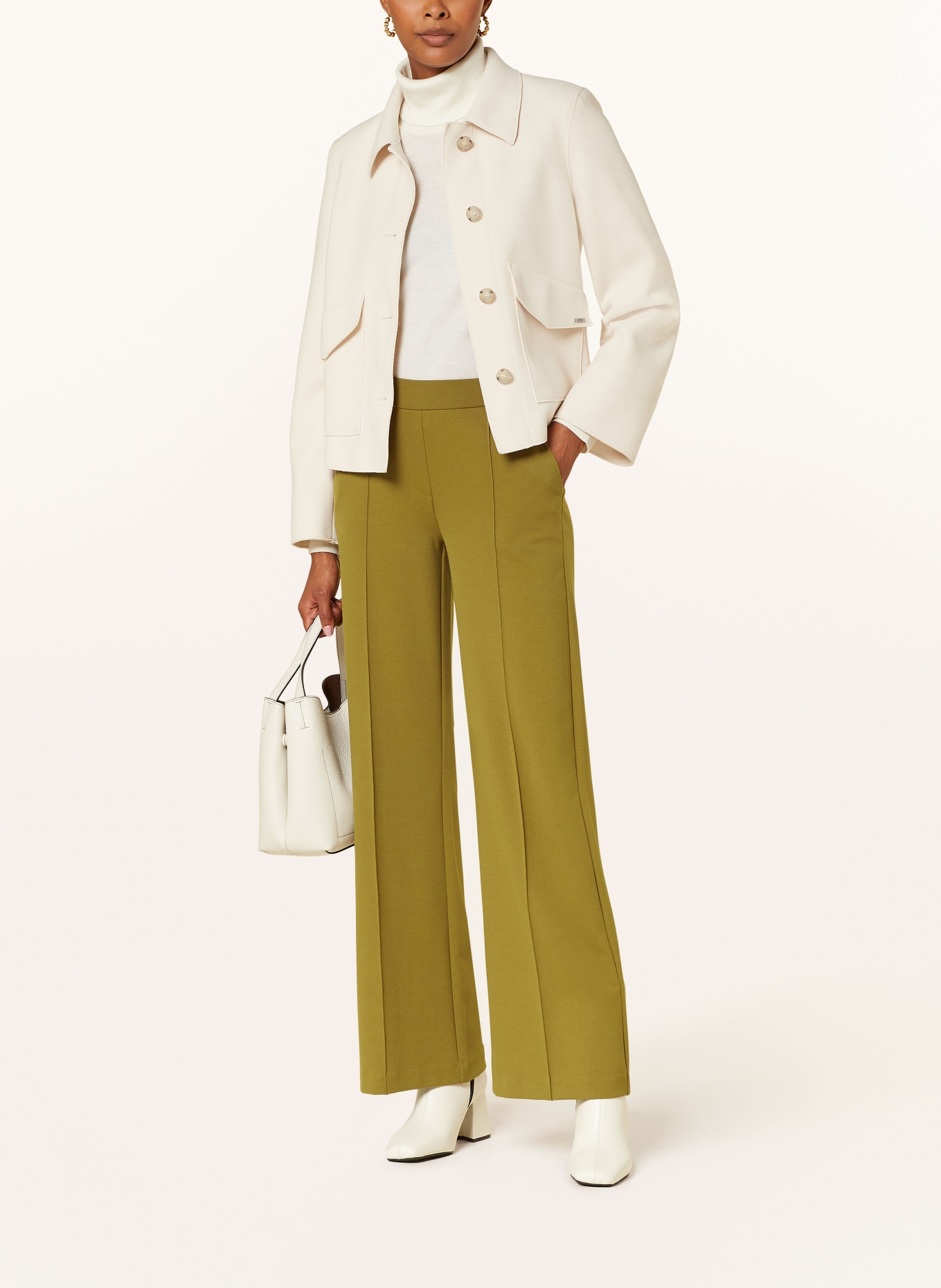 Smith & Soul Wide leg trousers, Color: OLIVE (Image 2)