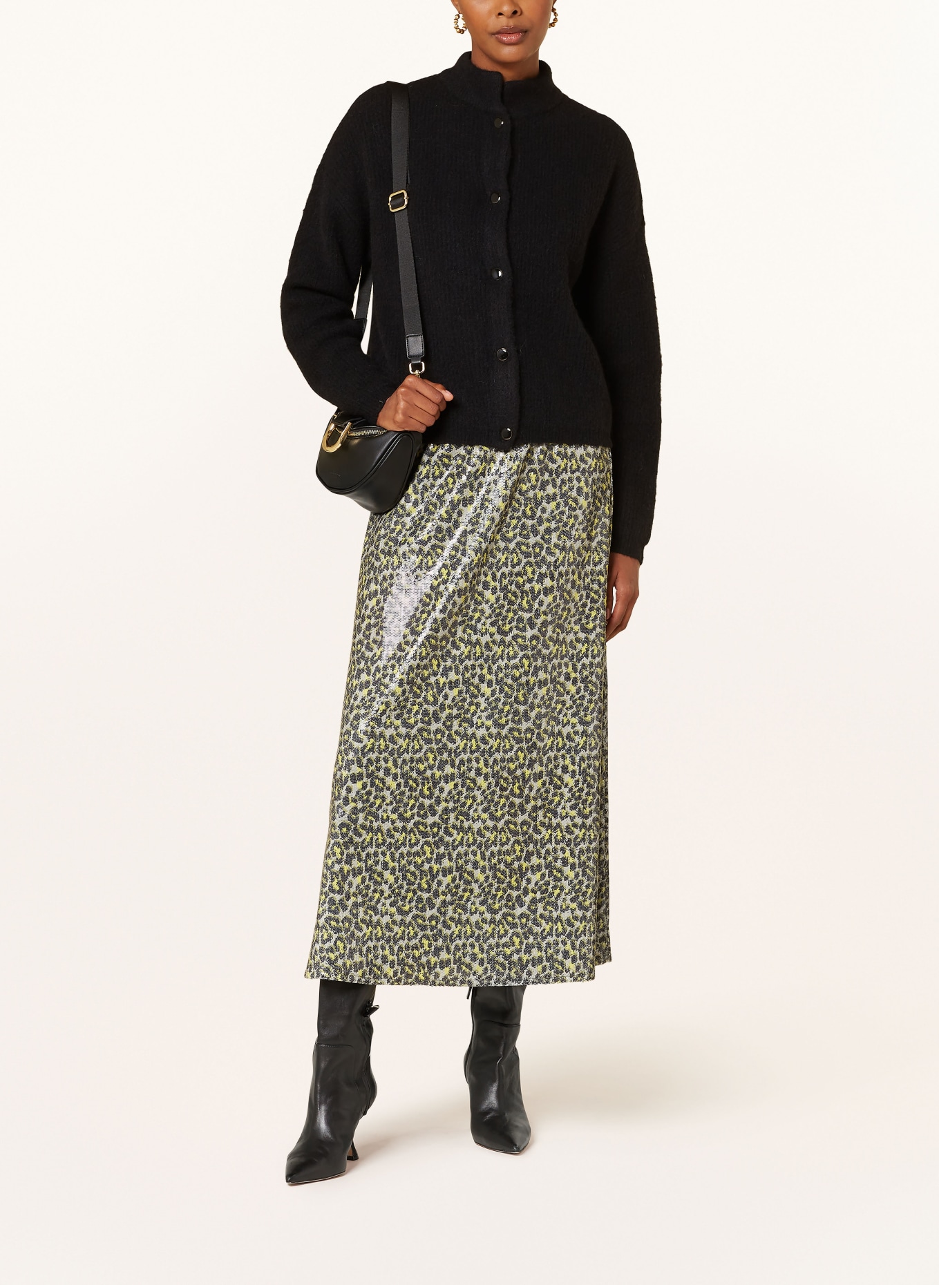 Smith & Soul Skirt with sequins, Color: LIGHT GRAY/ DARK GRAY/ YELLOW (Image 2)