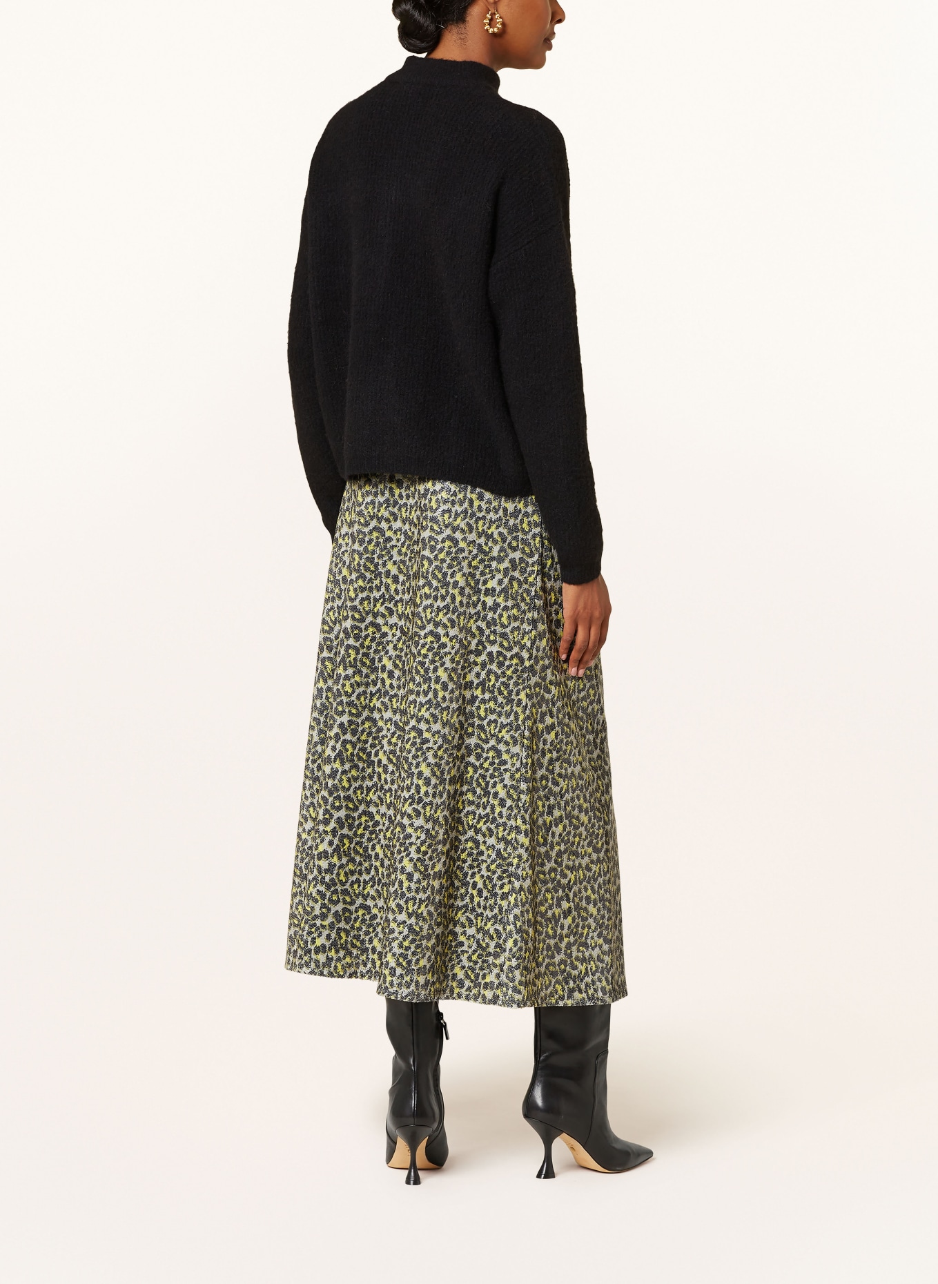 Smith & Soul Skirt with sequins, Color: LIGHT GRAY/ DARK GRAY/ YELLOW (Image 3)