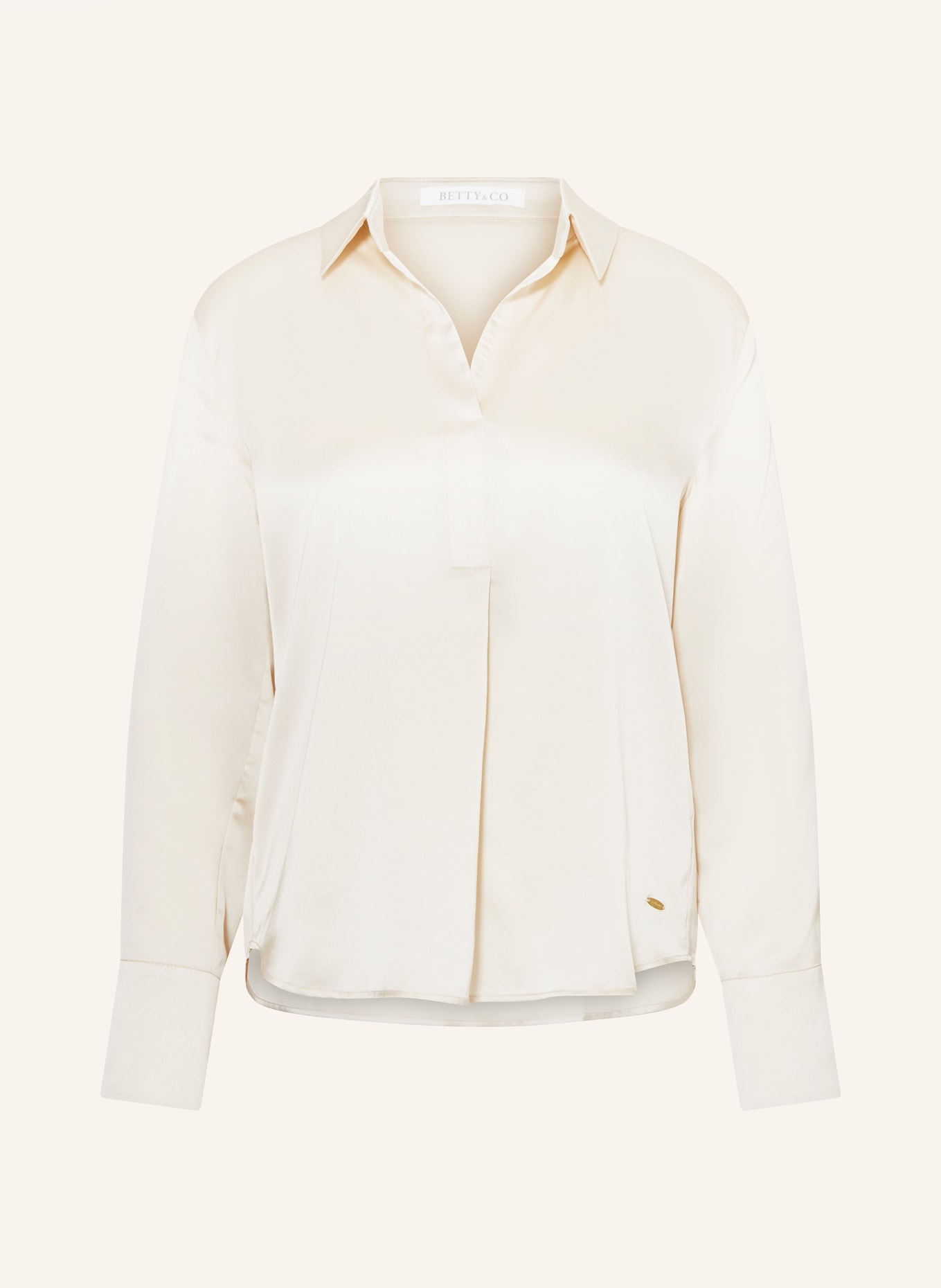 BETTY&CO Shirt blouse in satin, Color: NUDE (Image 1)