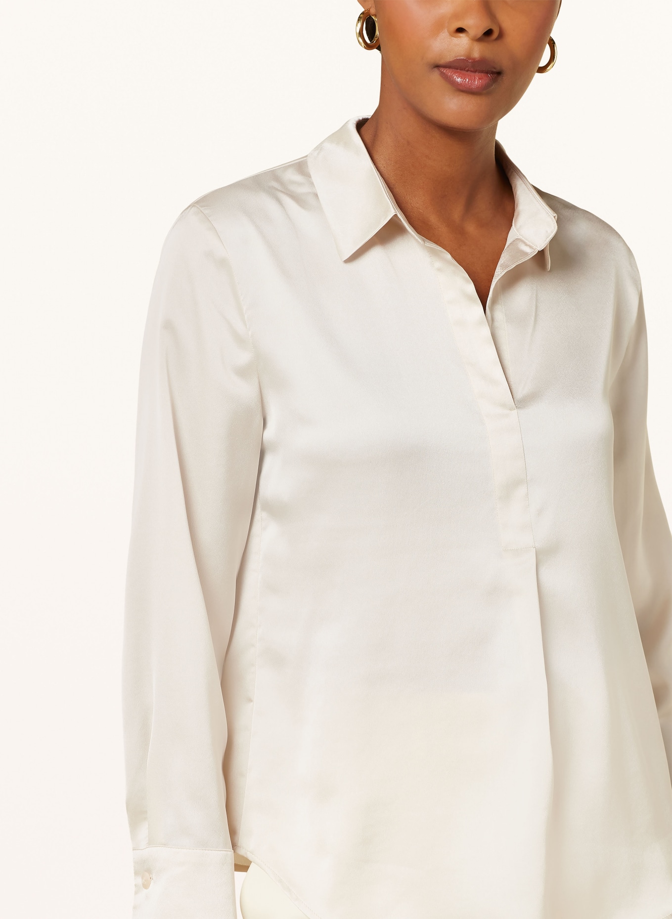 BETTY&CO Shirt blouse in satin, Color: NUDE (Image 4)