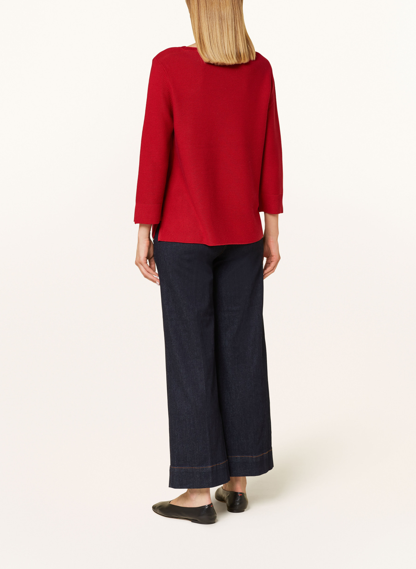 Betty Barclay Sweater with 3/4 sleeves, Color: RED (Image 3)