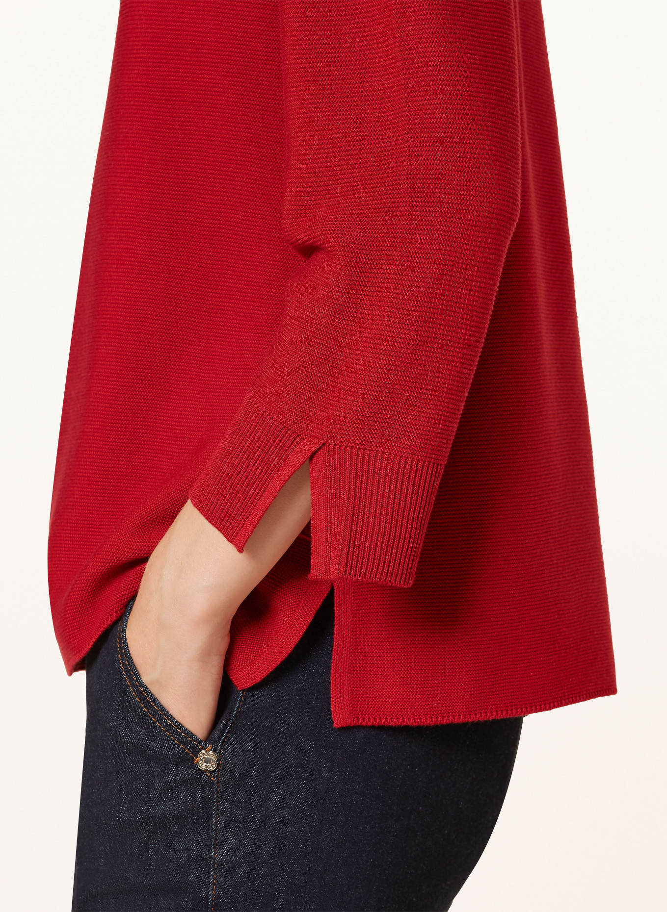 Betty Barclay Sweater with 3/4 sleeves, Color: RED (Image 4)