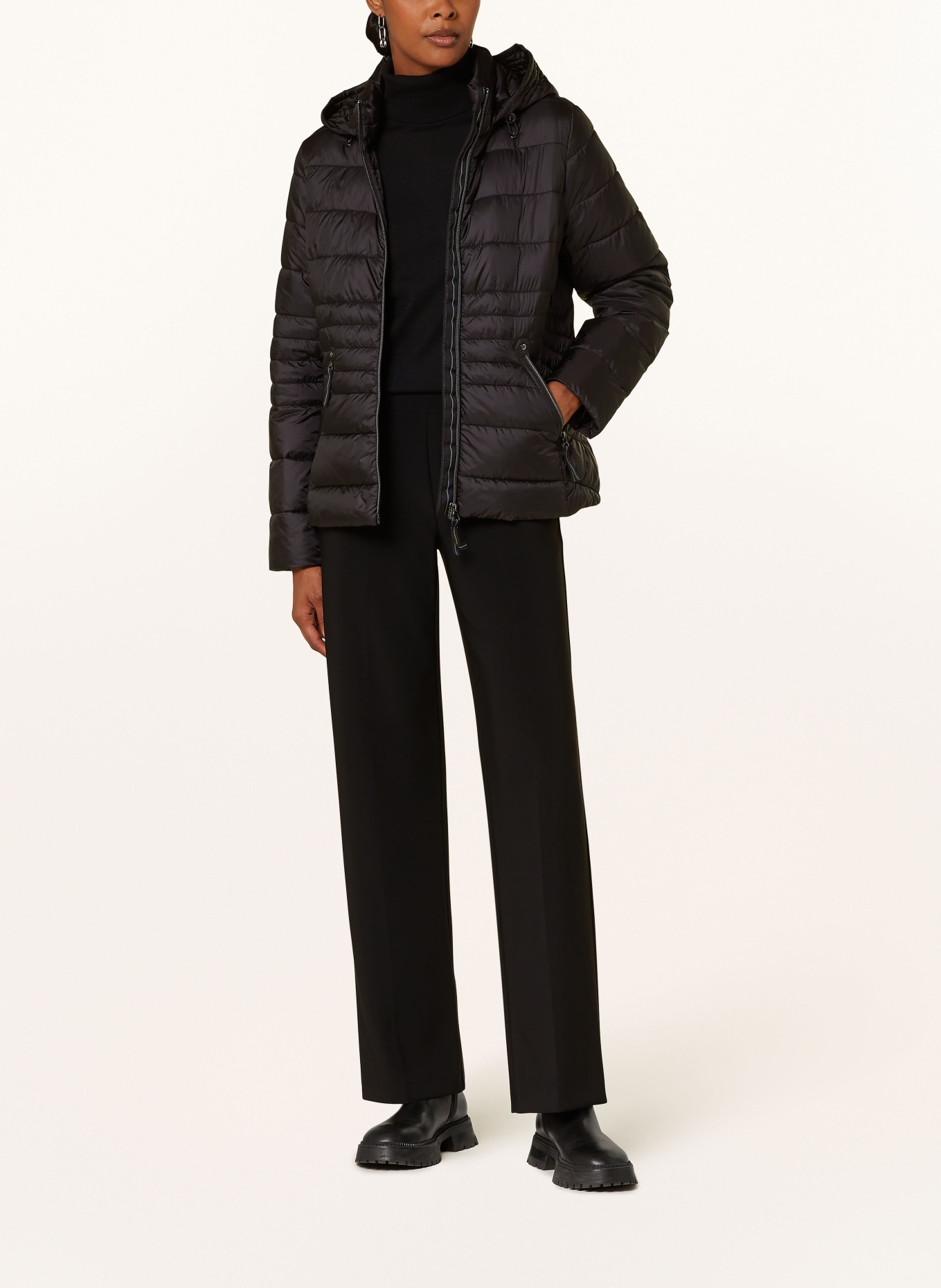 Betty Barclay Quilted jacket with detachable hood