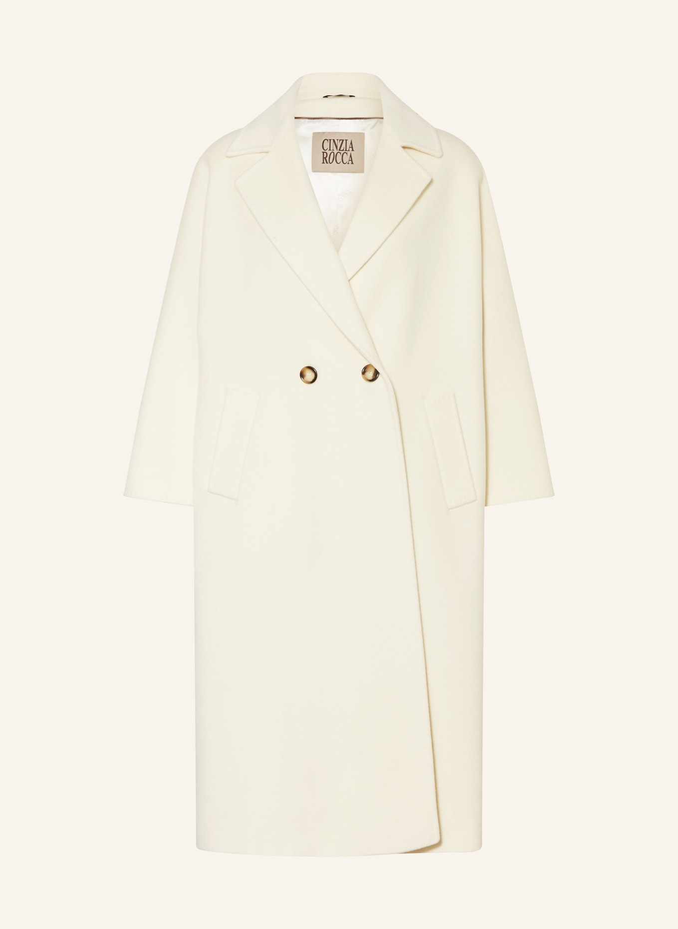 CINZIA ROCCA Wool coat: CREAM