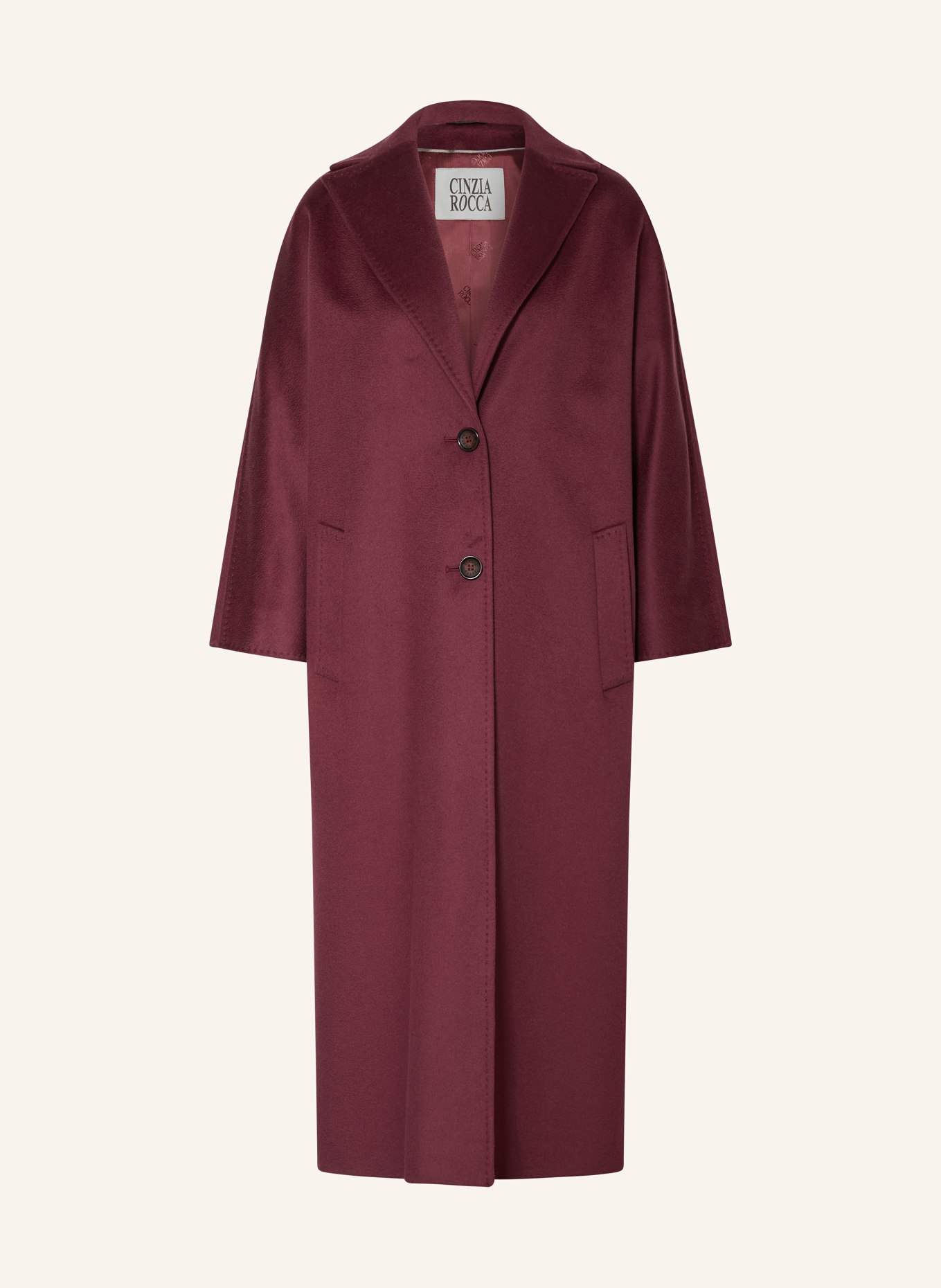 CINZIA ROCCA Wollmantel: DUNKELROT