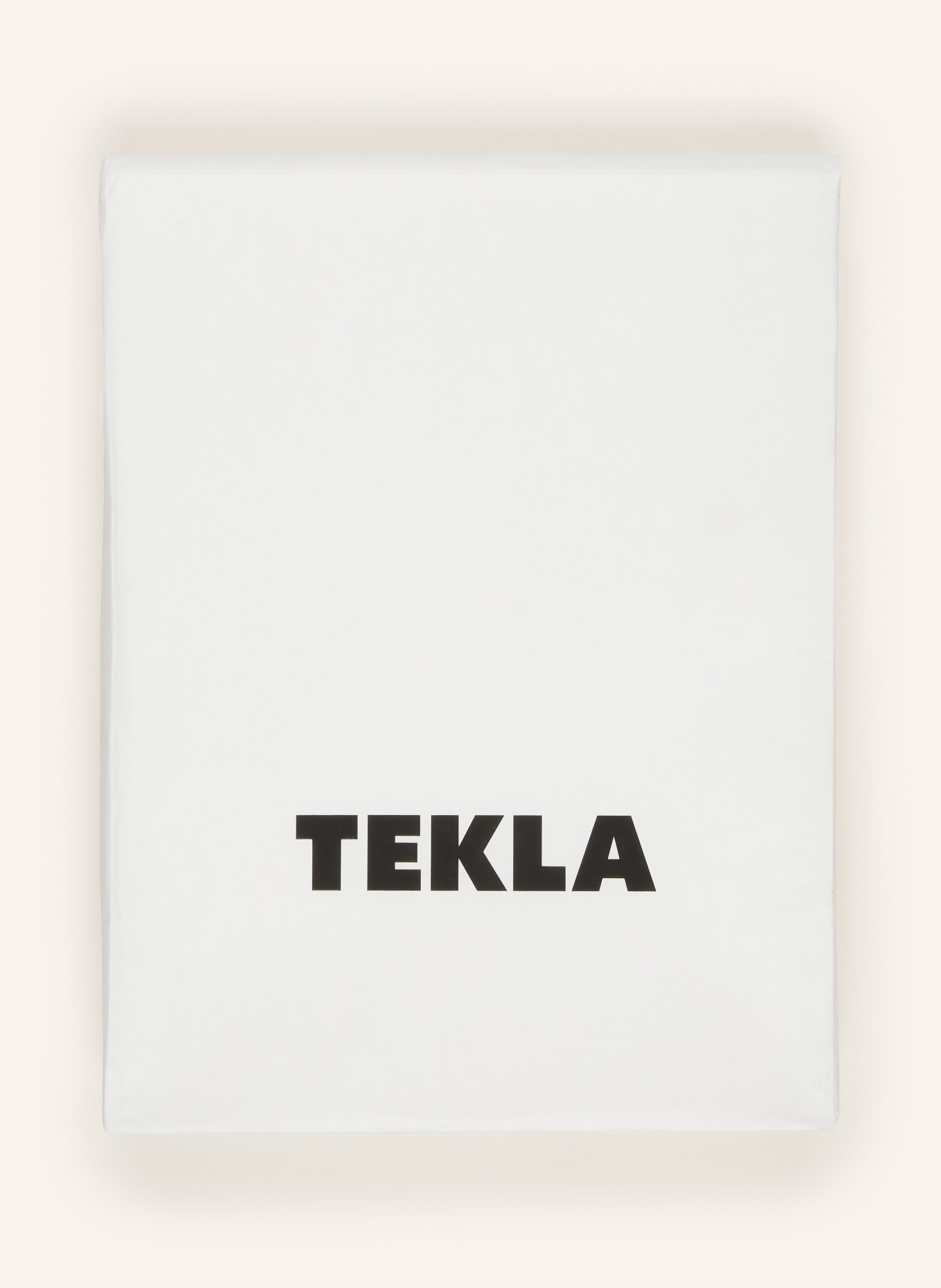 TEKLA Bettbezug: ECRU / BLAU