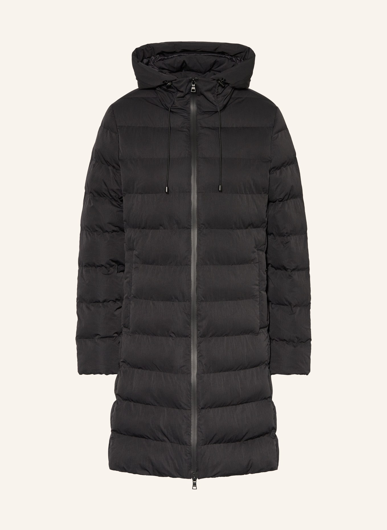 No.1 Como Płaszcz pikowany IVY: CZARNY