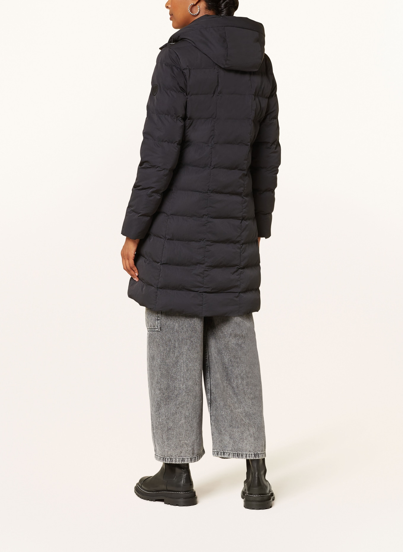 No.1 Como Płaszcz pikowany IVY: CZARNY