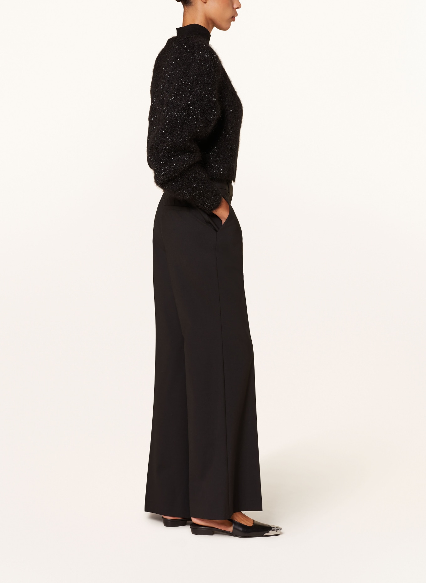 ottod'ame Trousers: BLACK