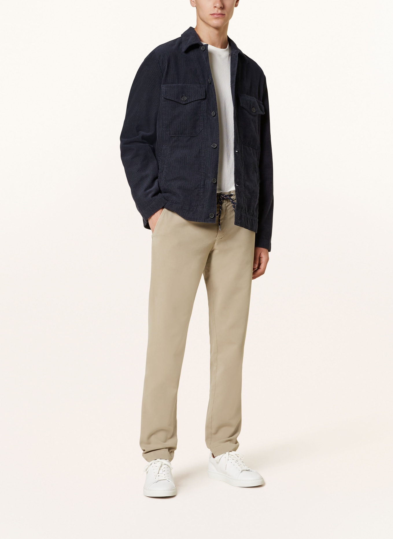 ALBERTO Chinosy JUMP slim fit, Kolor: BEŻOWY (Obrazek 2)
