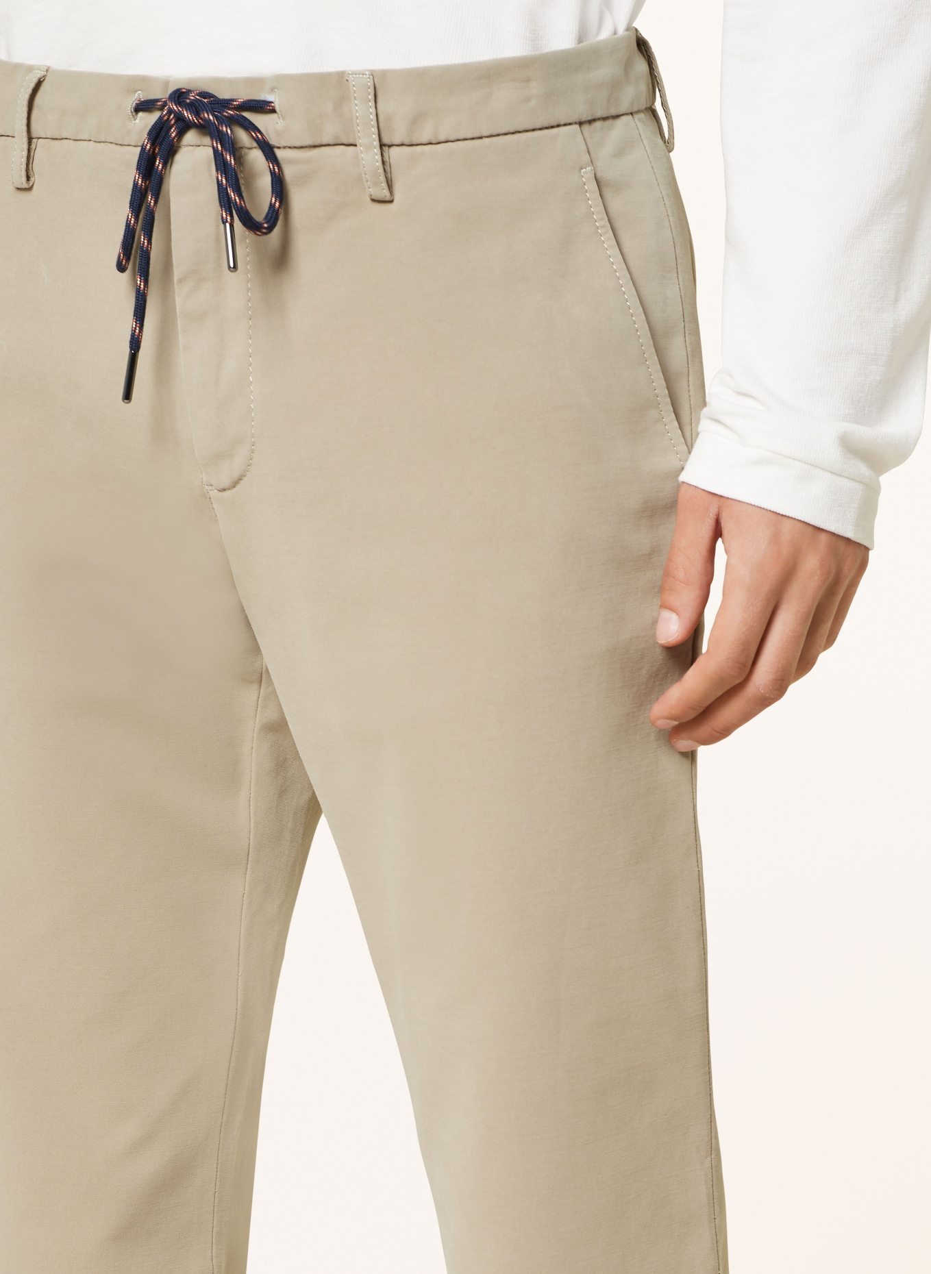 ALBERTO Chinosy JUMP slim fit, Kolor: BEŻOWY (Obrazek 5)