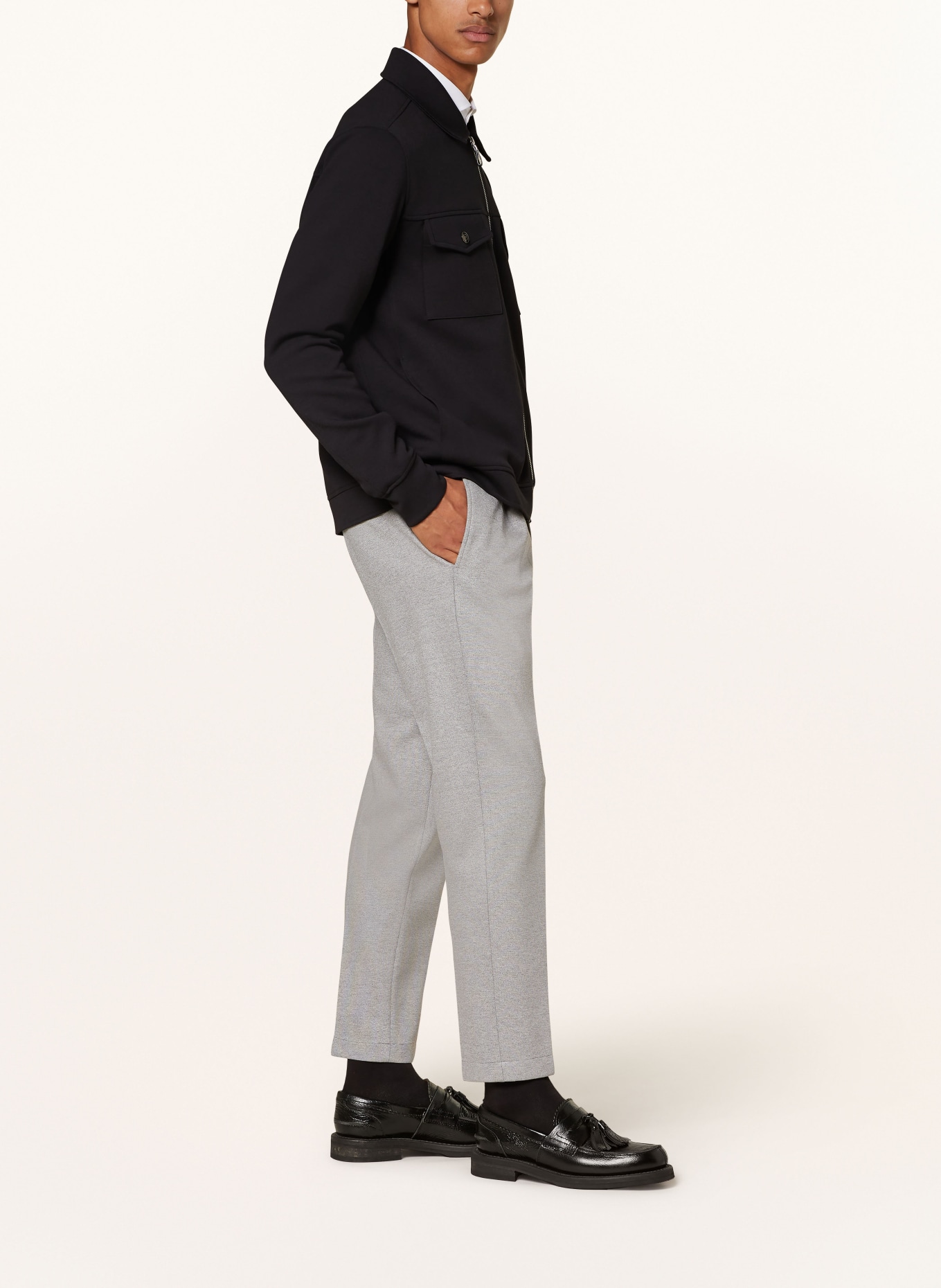 CINQUE Jersey pants CISALTO extra slim fit, Color: LIGHT GRAY (Image 4)