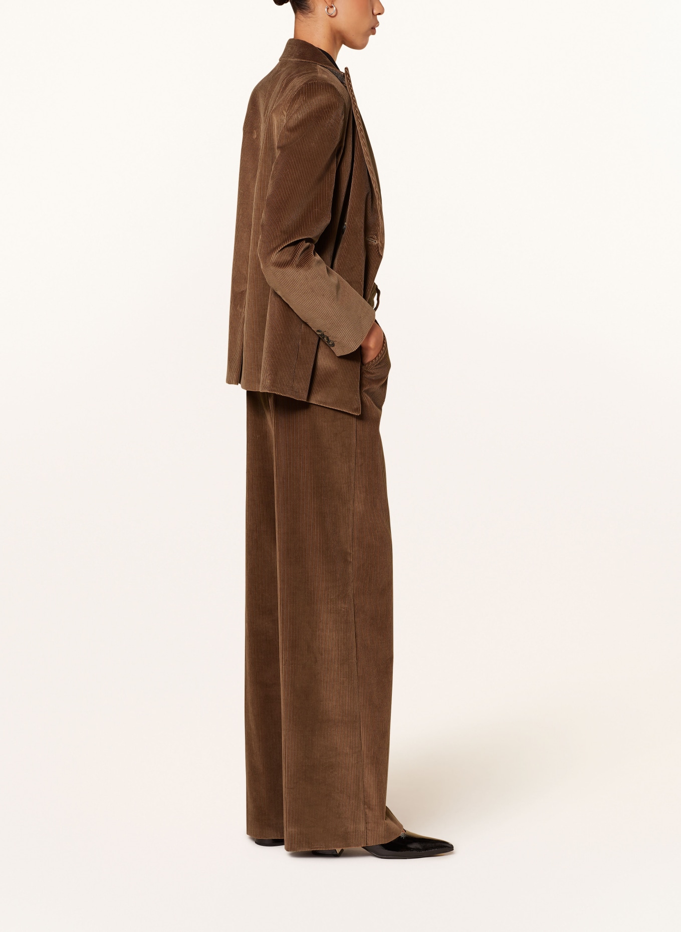 WEEKEND Max Mara Wide leg trousers TANIA made of corduroy, Color: BROWN (Image 4)