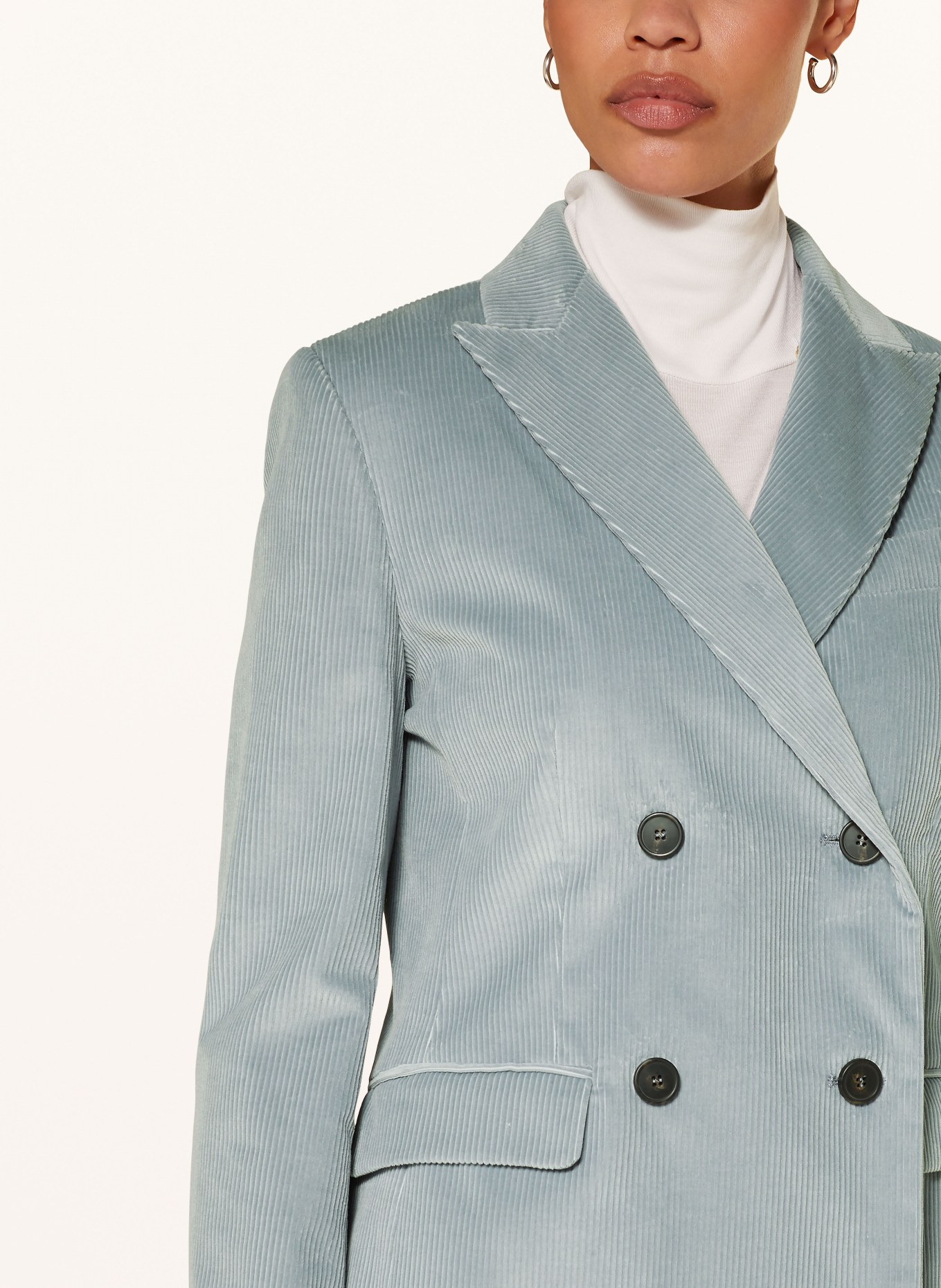 WEEKEND Max Mara Corduroy blazer KATANGA, Color: LIGHT BLUE (Image 4)