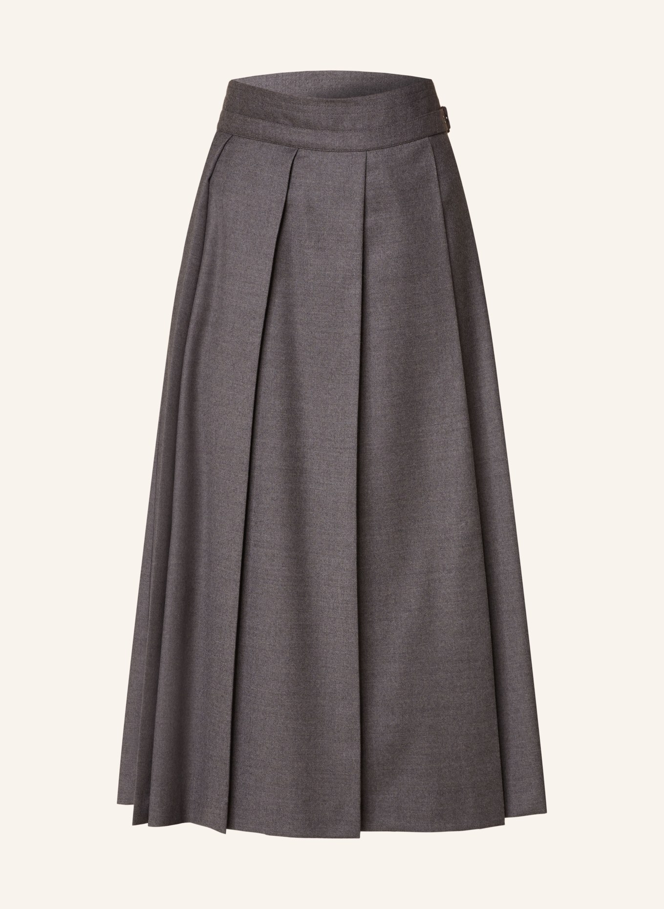 WEEKEND Max Mara Faltenrock PALK: GRAU