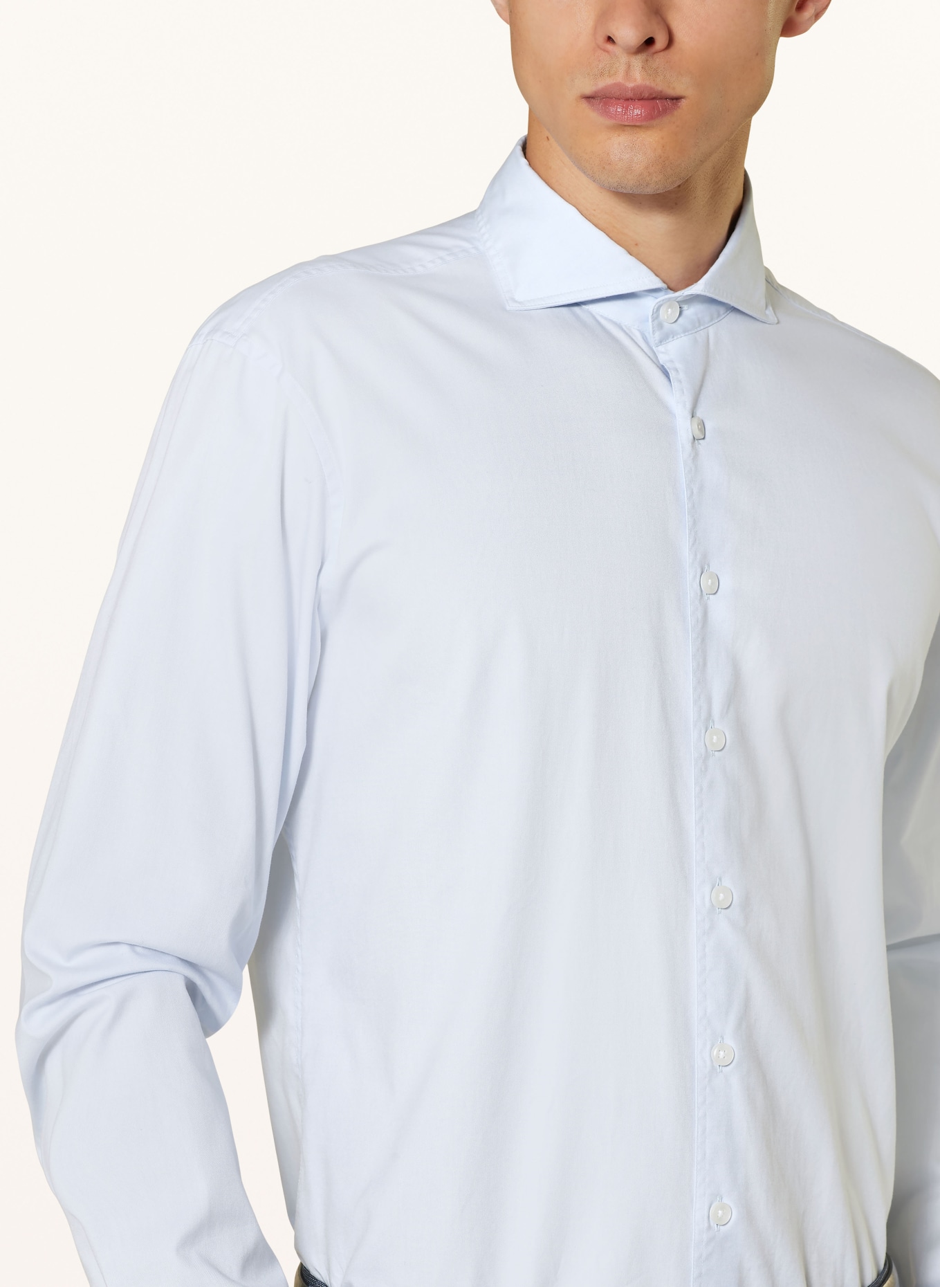 STROKESMAN'S Shirt slim fit, Color: LIGHT BLUE (Image 4)