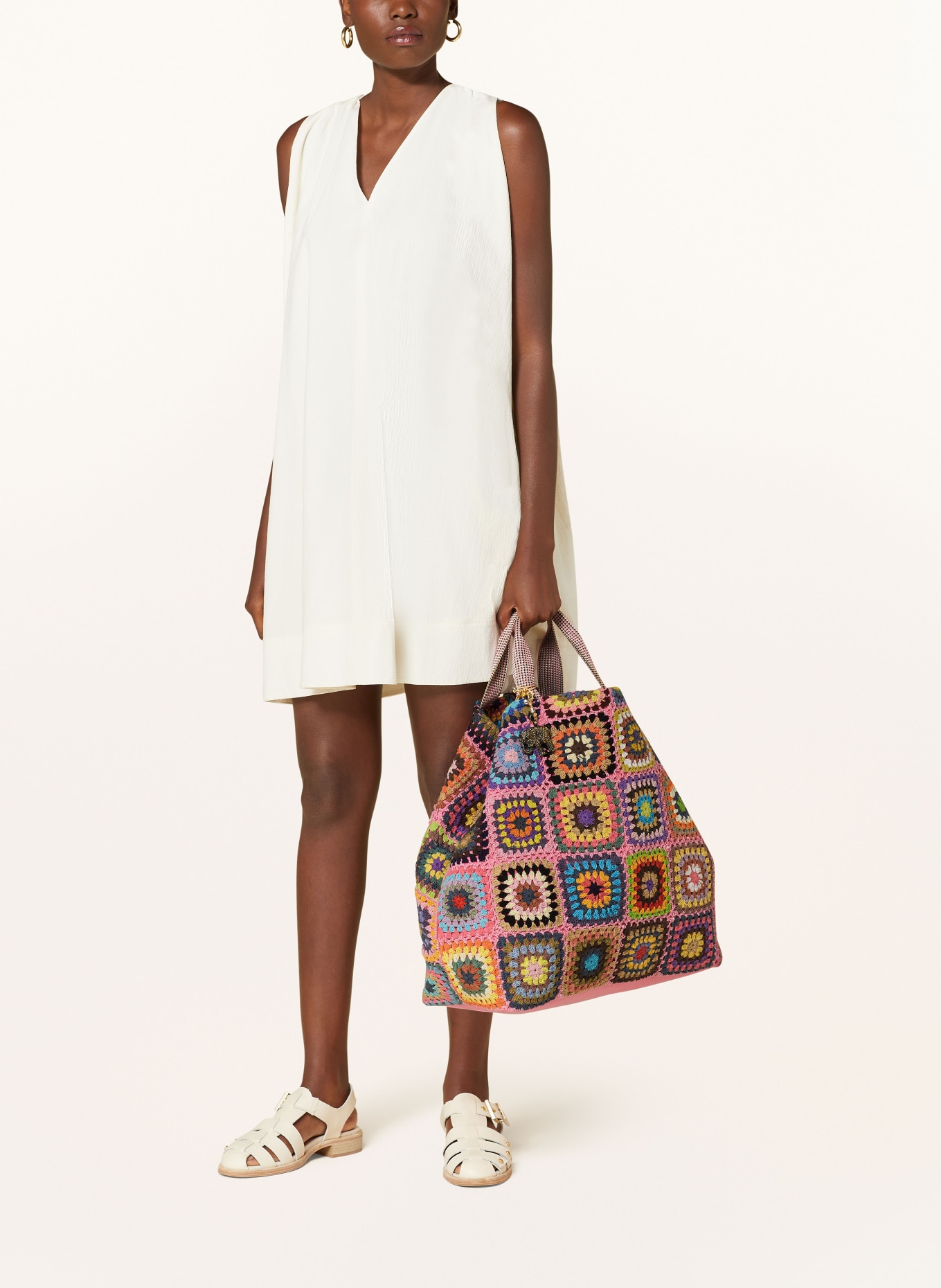 ANOKHI Shopper: RŮŽOVÁ / SVĚTLE FIALOVÁ / ČERVENÁ