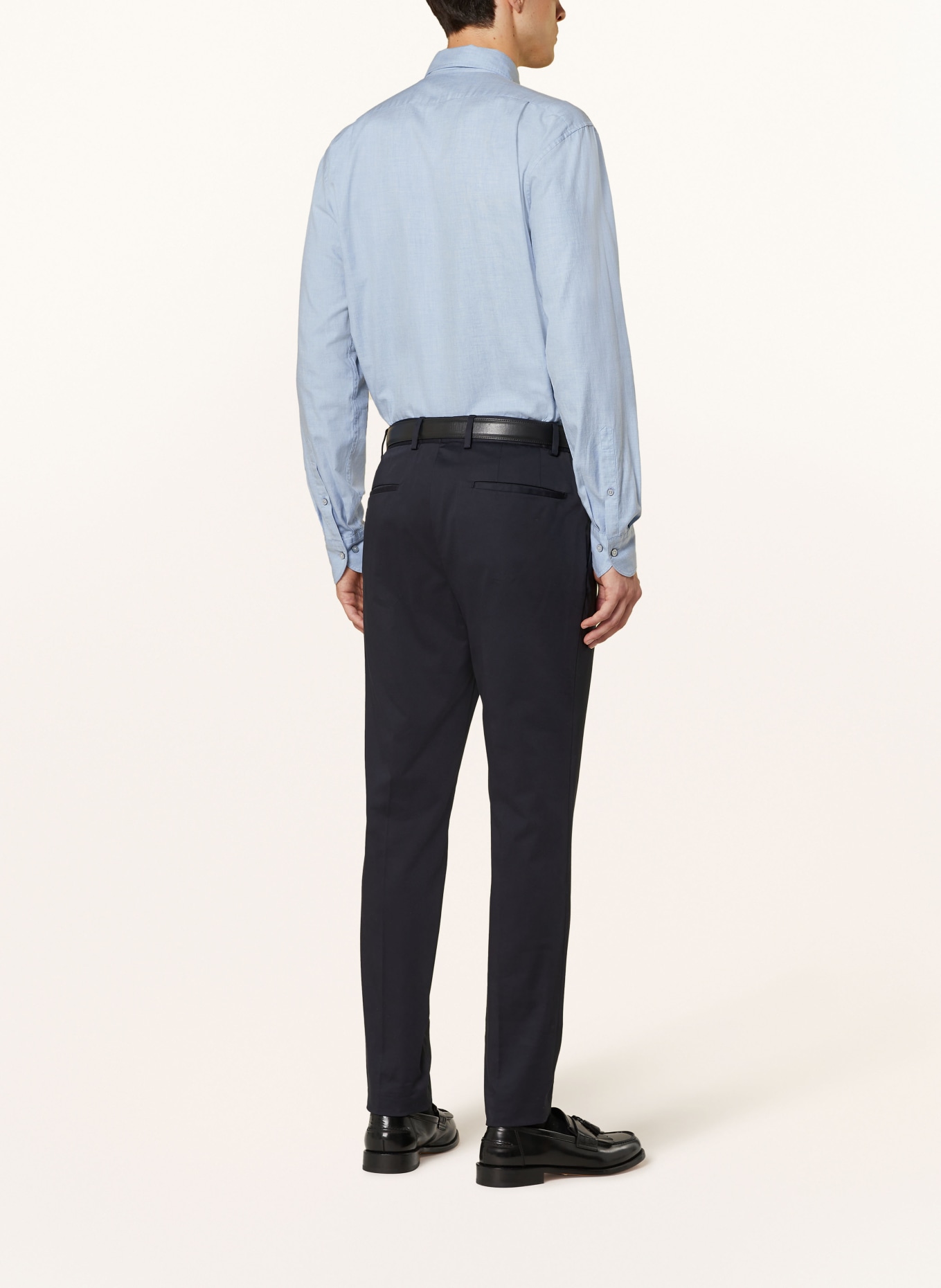 STROKESMAN'S Hemd Regular Fit mit extralangem Arm: HELLBLAU