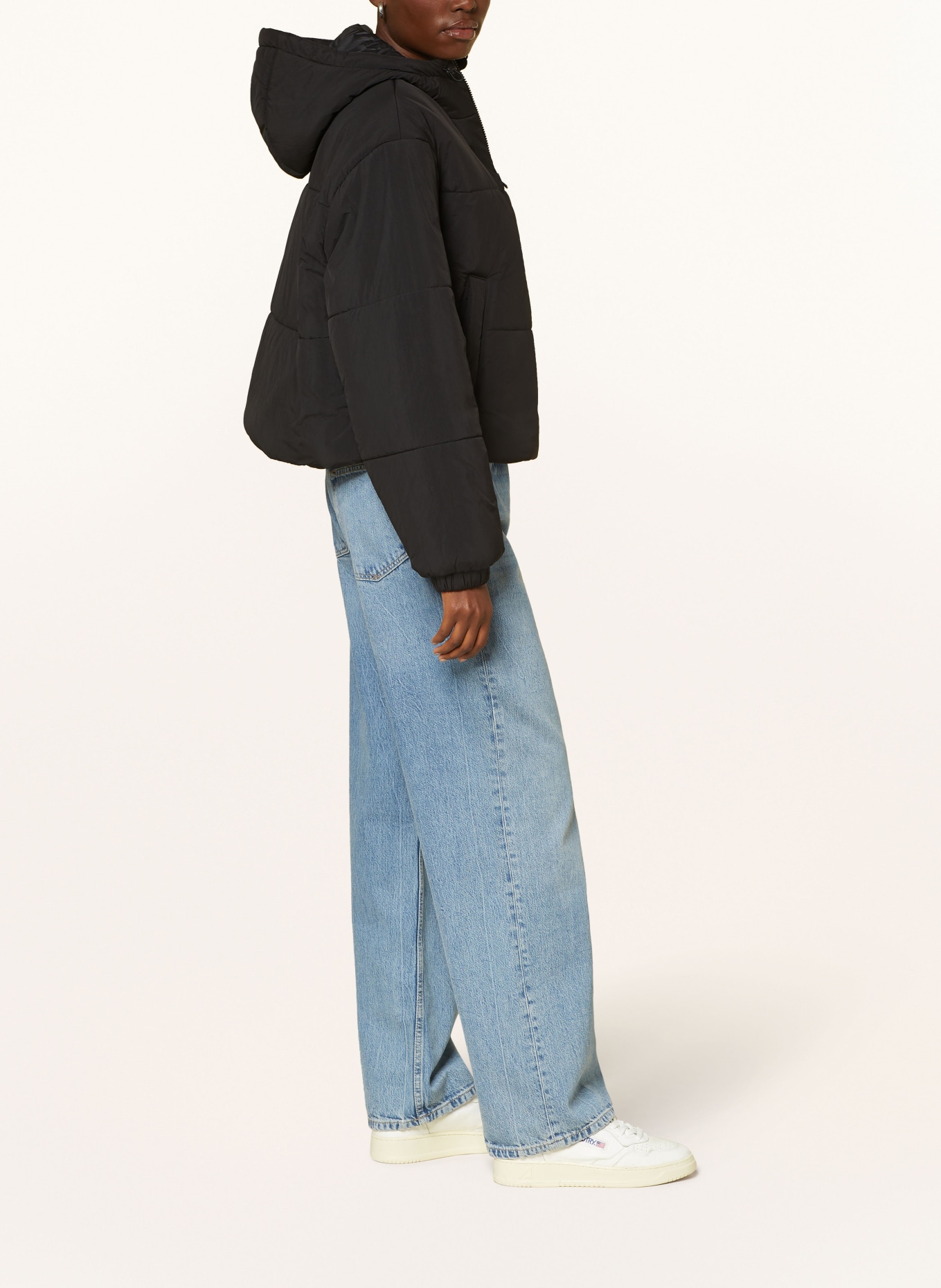 HUGO BLUE Quilted jacket FREYA, Color: BLACK (Image 4)